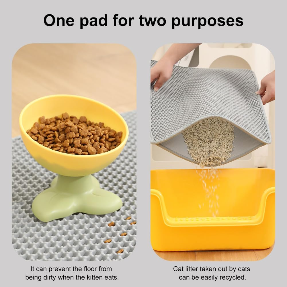 Cat Litter Tray Mat, Cat Litter Mat for Cat Litter, Cat Litter Mat, Double Waterproof and Non-Slip, Cat Litter Mat, Double Layer Cat Mat, Cat Litter Tray, 30 X 30 Cm image number 1