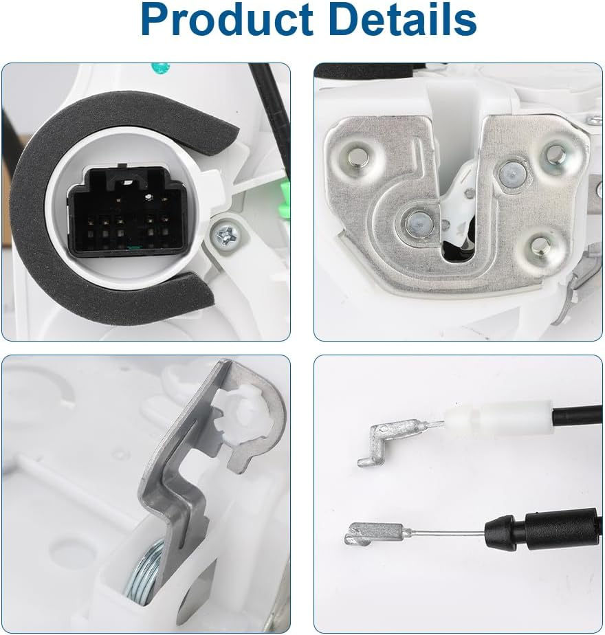 WMPHE Front Left Driver Side Lock Actuator Compatible with Mazda 3 2010-2013, Door Latch Assembly Replacement for BBM459310E image number 3