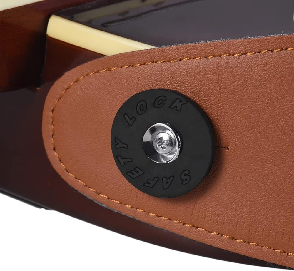 10Pc Black Guitar Strap Locks Blocks anti Slip for Acoustic Electric Guitar Bass image number 4