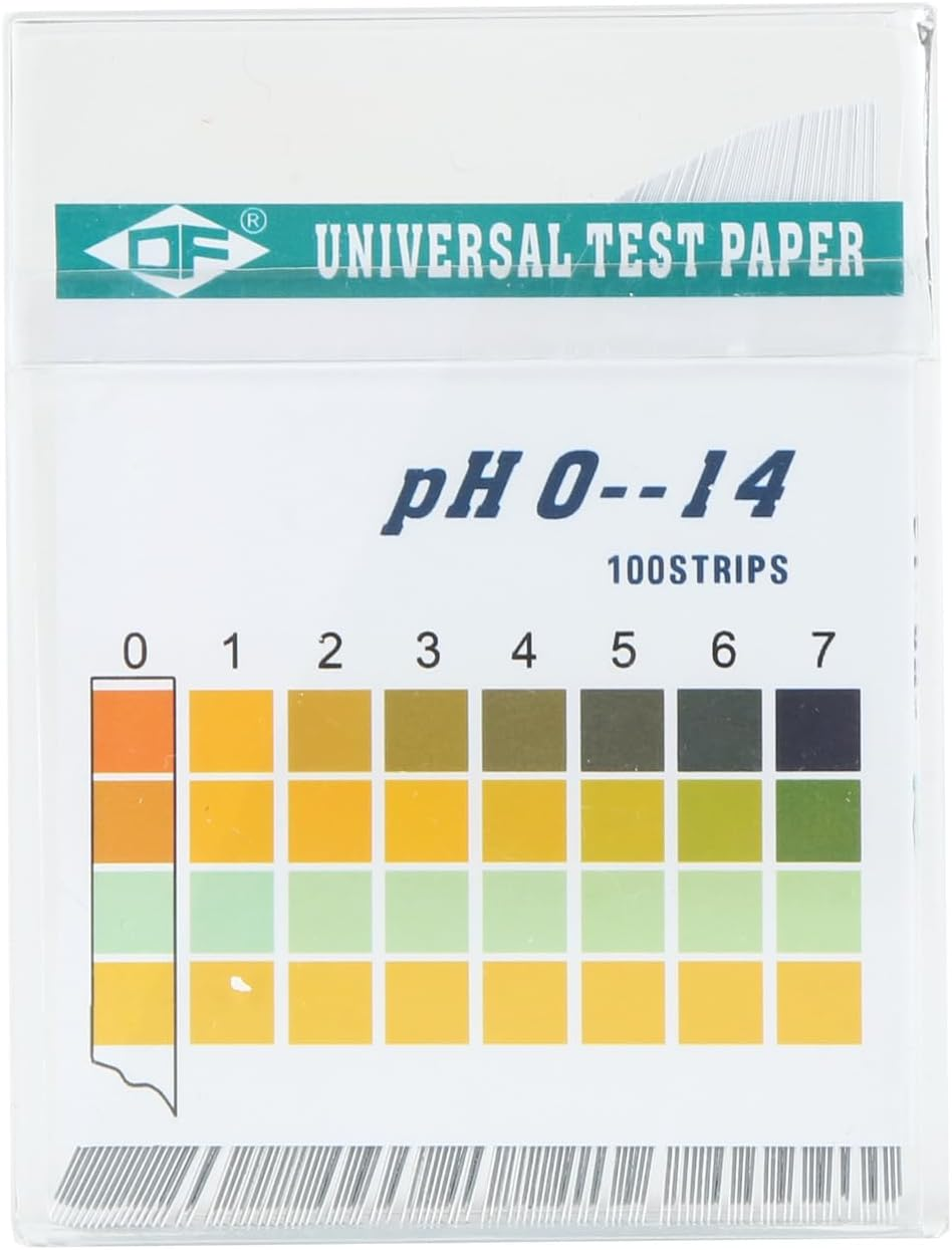 100PCS PH Test Strips Accurate Measurement for Cosmetics, Drinking Water, Soil Quick Results, Convenient Comparison with Box image number 6