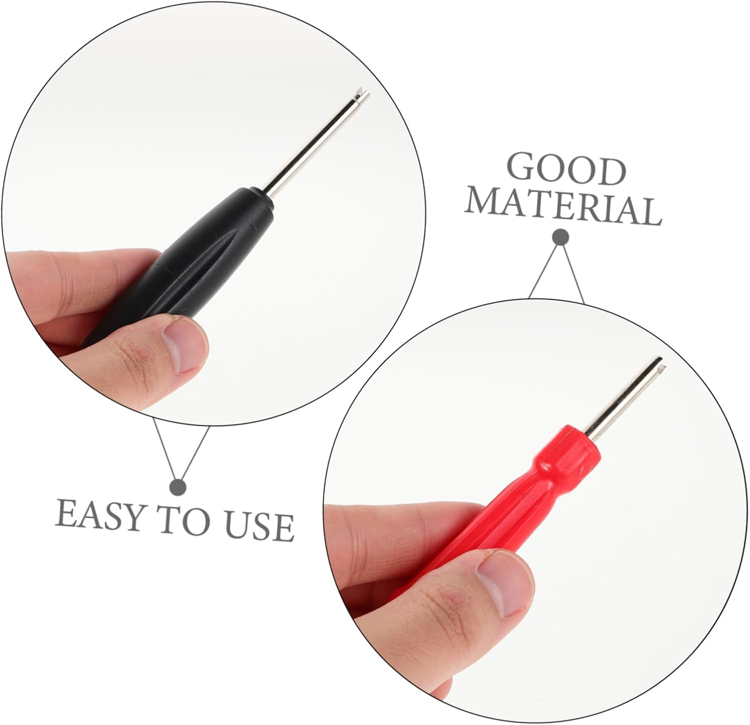 HORIALENCE 3Pcs Valve Core Tool Multi-Function Valve Stem Core Remover Tire Deflation Wrench for Automotive Maintenance Torque Wrench for Quick Tire Changes image number 3