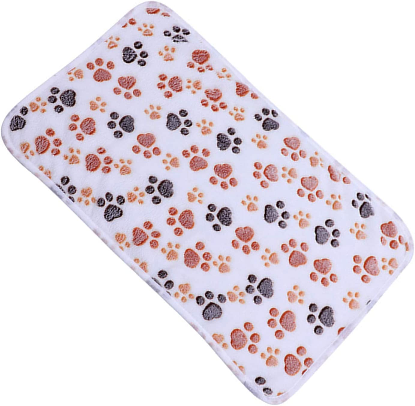 HIGHROCK Pet Blanket for Small Cats & Dogs Thick Sleep Mat, Pet Dog Cat Puppy Kitten Soft Blanket Doggy (S, Beige White)