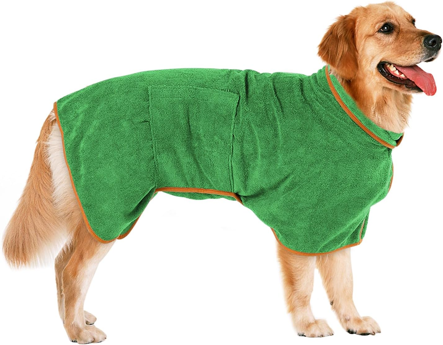 Drying Dog Coat, Dog Pet Bathrobe Towel, Absorbent Dog Drying Coat, Quick Drying Bath Towel, Dog Towel for Drying Medium Large Dogs image number 2