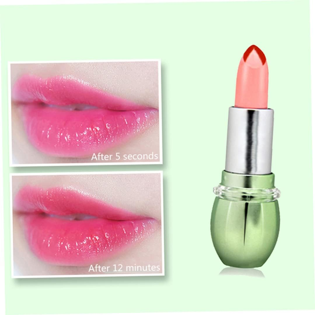 Aloe Vera Lip Balm Temperature Sensor Lip Moisturizer Long Lasting Color Changing Gloss, Balm, Moisturizer Stick, Color Changing, Aloe Vera Lipstick, Jelly Lipstick, Long Lasting