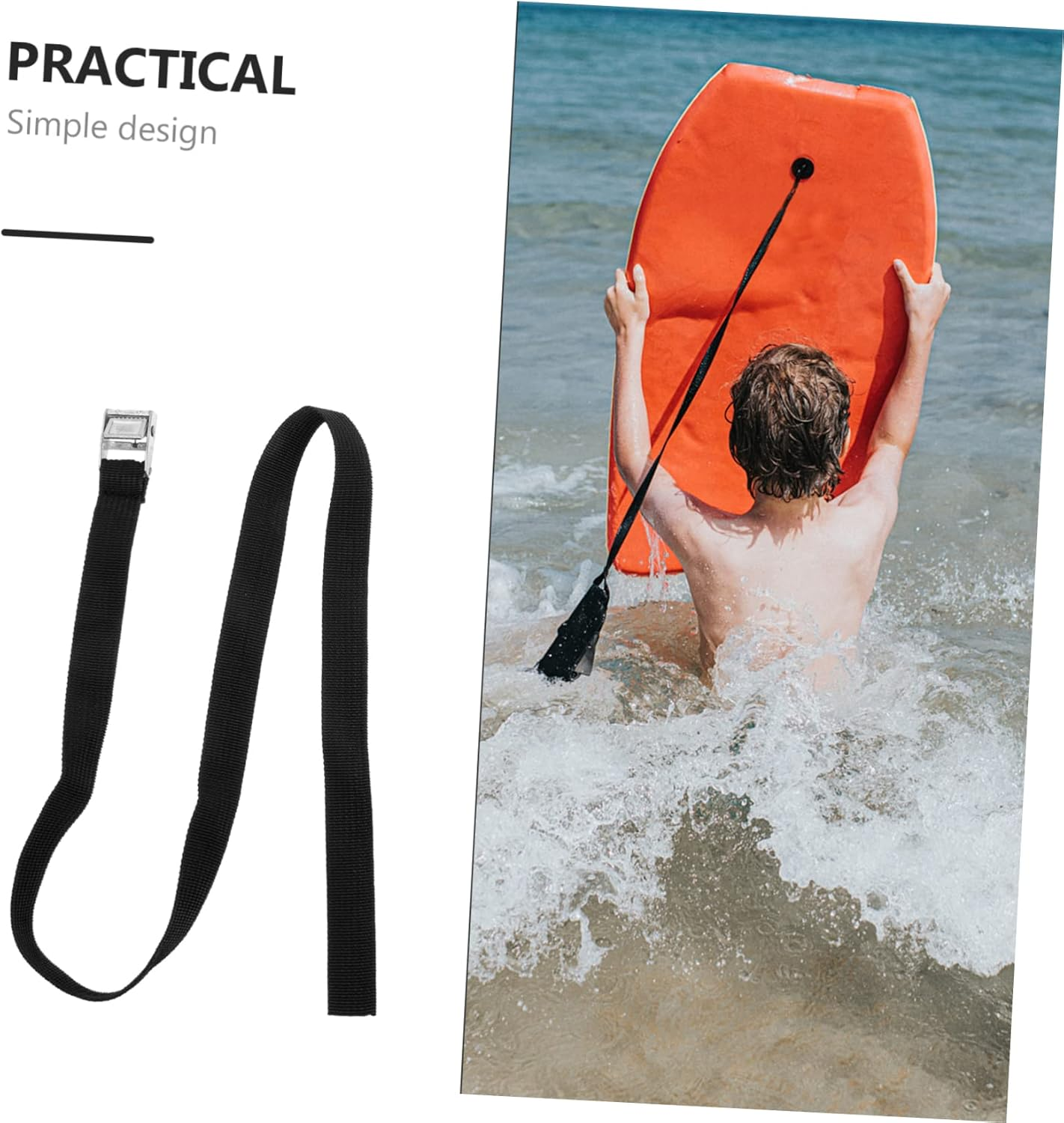 DECOMELODY 2Pcs Luggage Bundling Belt and Surfboard Straps with Metal Ratchet Tightener, Sturdy Travel Tie down Straps for Fitness Equipment and Roof Rack, Outdoor Packing and Securing Gear image number 6