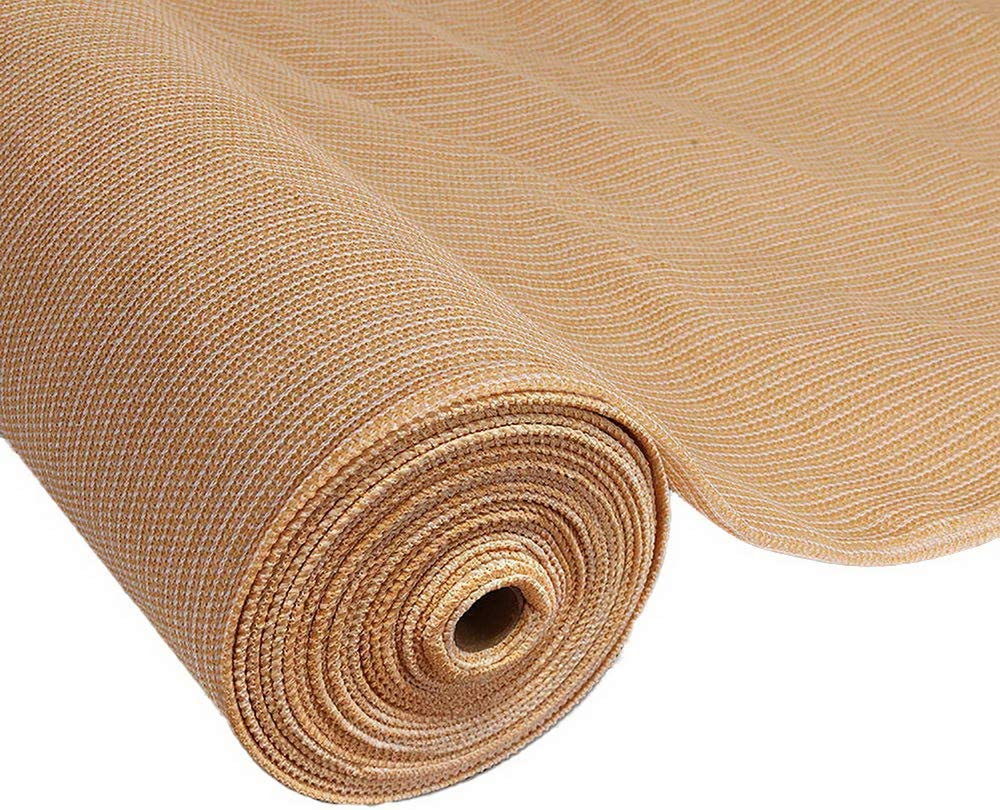 Instahut Shade Cloth 1.83 X 10M Sunshade Sail Shadecloth Sun Block Outdoor Marquee Canopy Shelter Cover for Beach Pool Car Patio Backyard Lawn Garden Carport Fence Greenhouse, Beige 50% UV Blockage image number 5