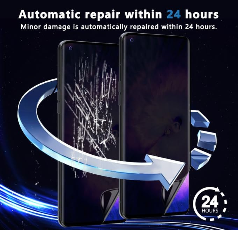 Rnnmeeko Privacy Screen Protector for Oppo Find X5 Pro, Anti-Spy Soft TPU Film, Tempered Glass Screen Protector image number 6