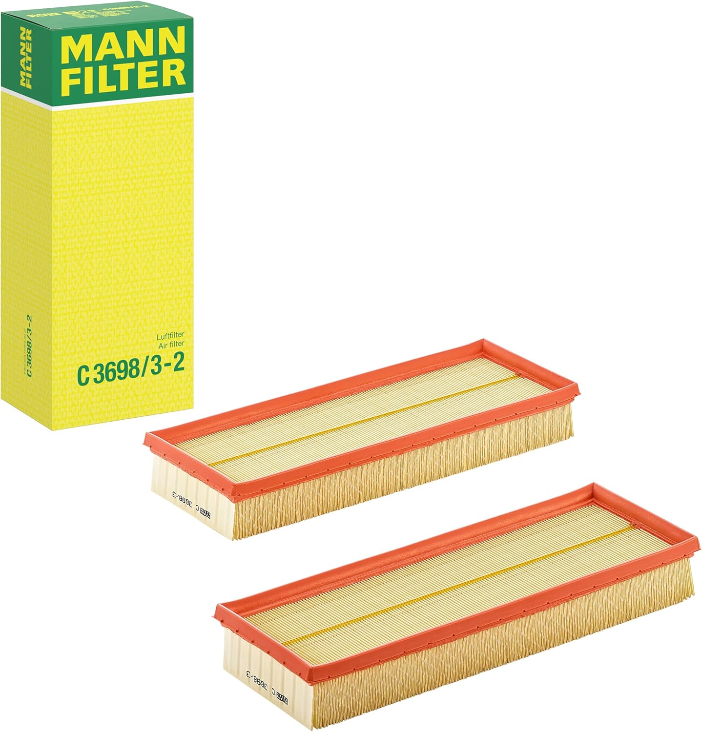MANN-FILTER C 3698/3-2 Air Filter for Cars and Transporter image number 3
