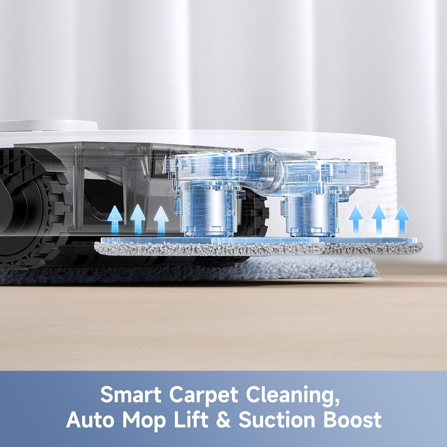 MOVA E40 Ultra Auto-Empty Robot Vacuum and Mop with 19,000Pa Suction Power, Maxireach Mop Tech, Anti-Tangle Side Brush, All-In-One Station, up to 75 Days Hands-Off Cleaning. image number 3