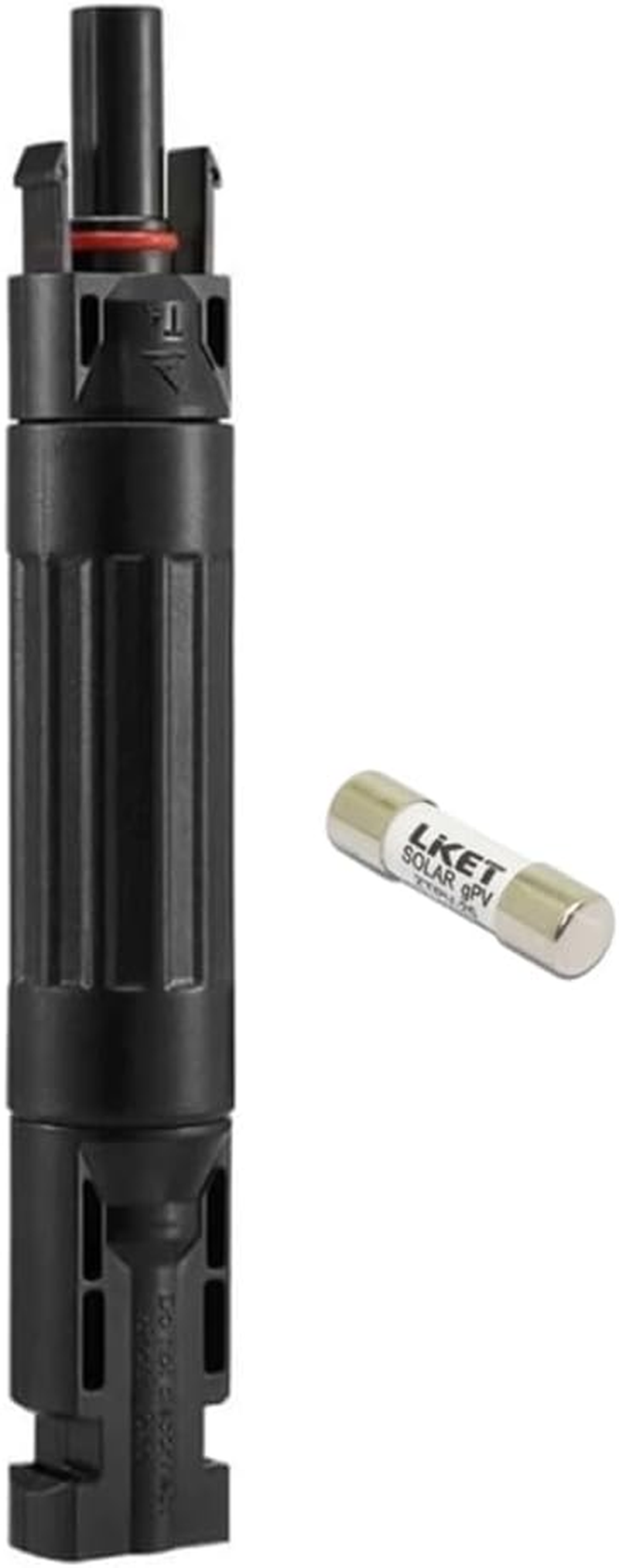 Set of 5 ZONADA 15A Solar Fuse Holder Inline Fuse IP67 Waterproof DC 1000V Solar Panel Fuse Link for PV System Solar Array Solar Combiner Box Solar Inverter Solar Charge Controller Outdoor Use