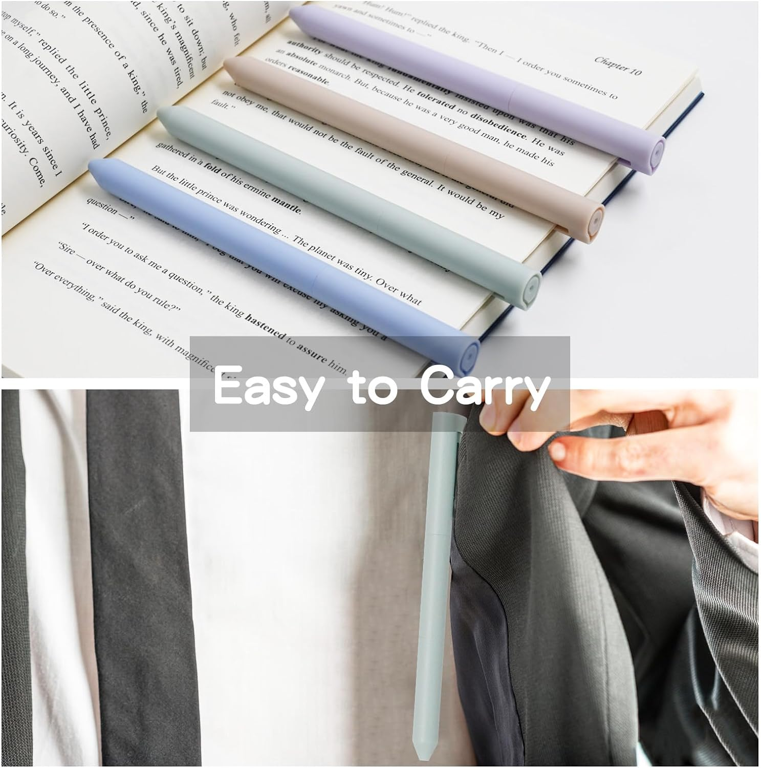 6 PCS Colored Gel Pens, Pastel Quick Dry Ink Pens, 0.5Mm Fine Point Smooth Writing Pens, Aesthetic Journal Pens, Cute Japanese Retractable Pen for Writing Note Taking, School Office Supplies Gifts image number 2