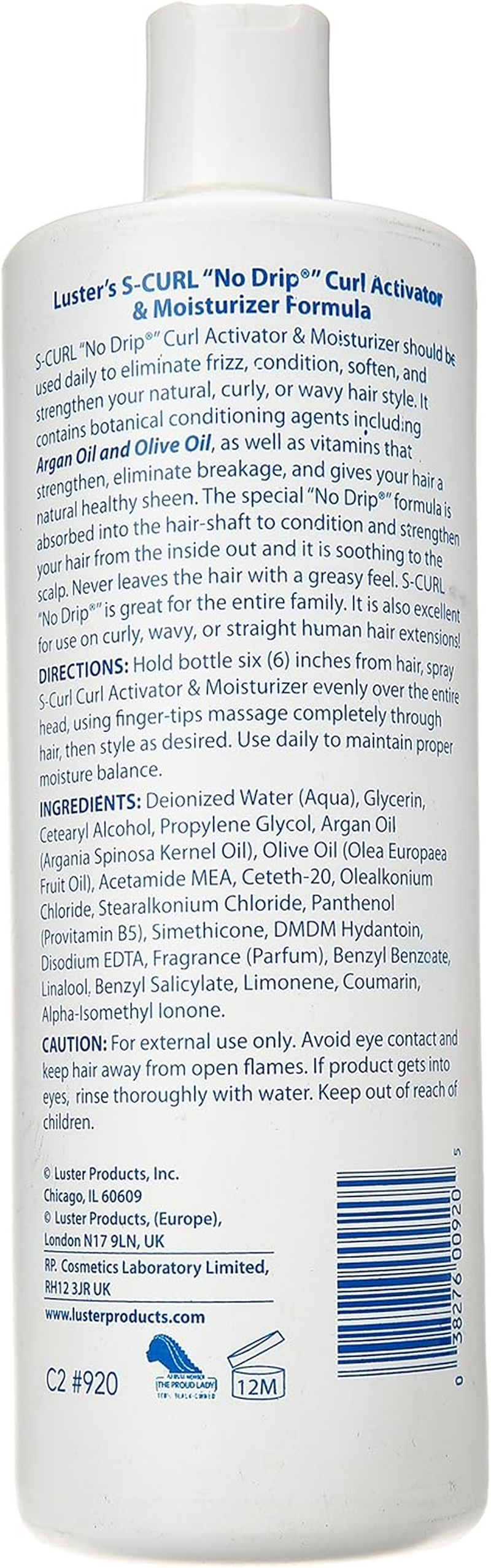 Luster'S Right on Curl, 32 Ounce image number 1