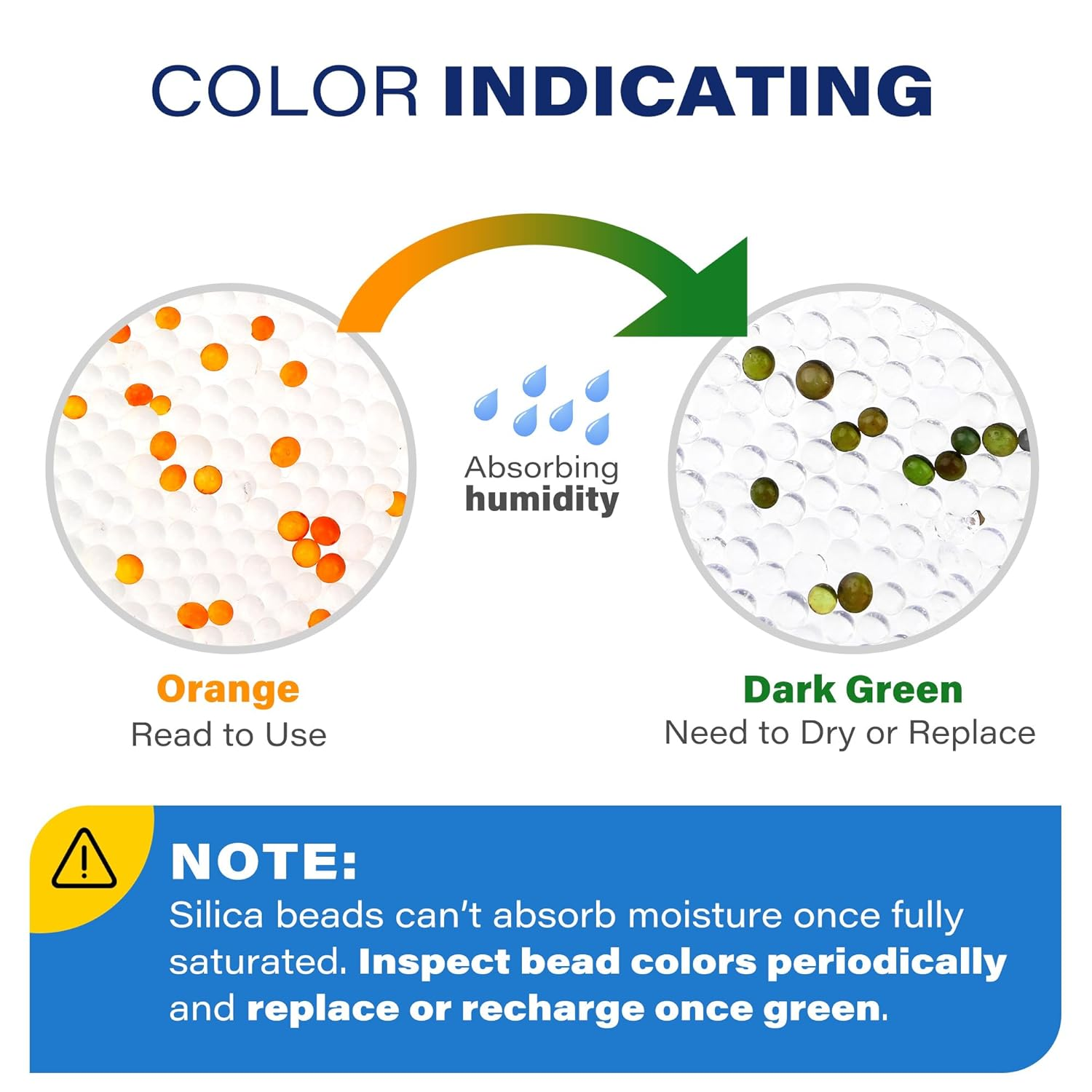 Lotfancy 60Packs, 5G, Silica Gel Dehumidifier, Desiccant, Food Safe, Odorless, Non-Toxic, Rechargeable, Moisture Absorber for Gun, Document, Cabinet Storage, 2.1Inx1.7In image number 5