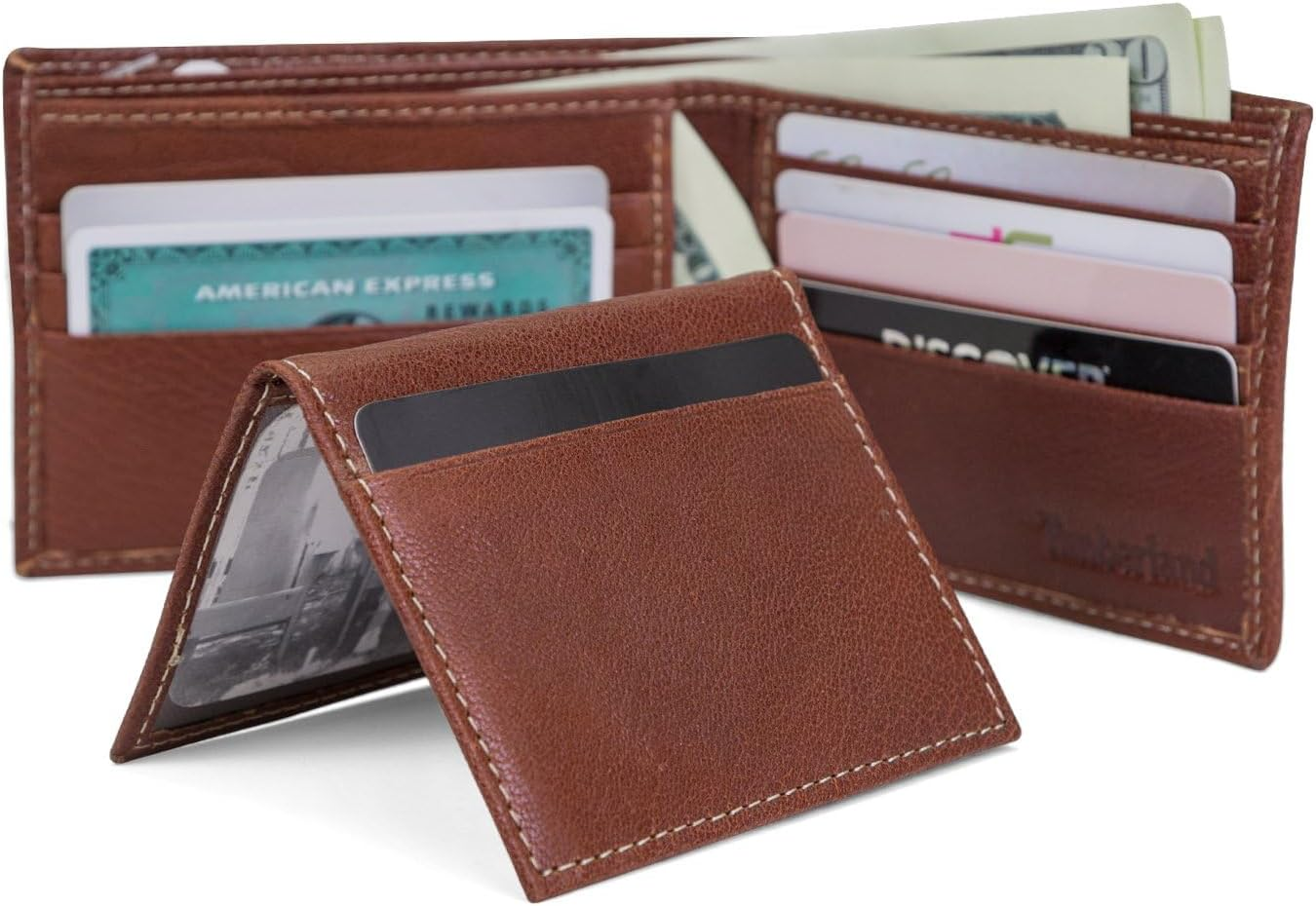 Timberland Men'S Genuine Leather Passcase Security RFID Wallet image number 1