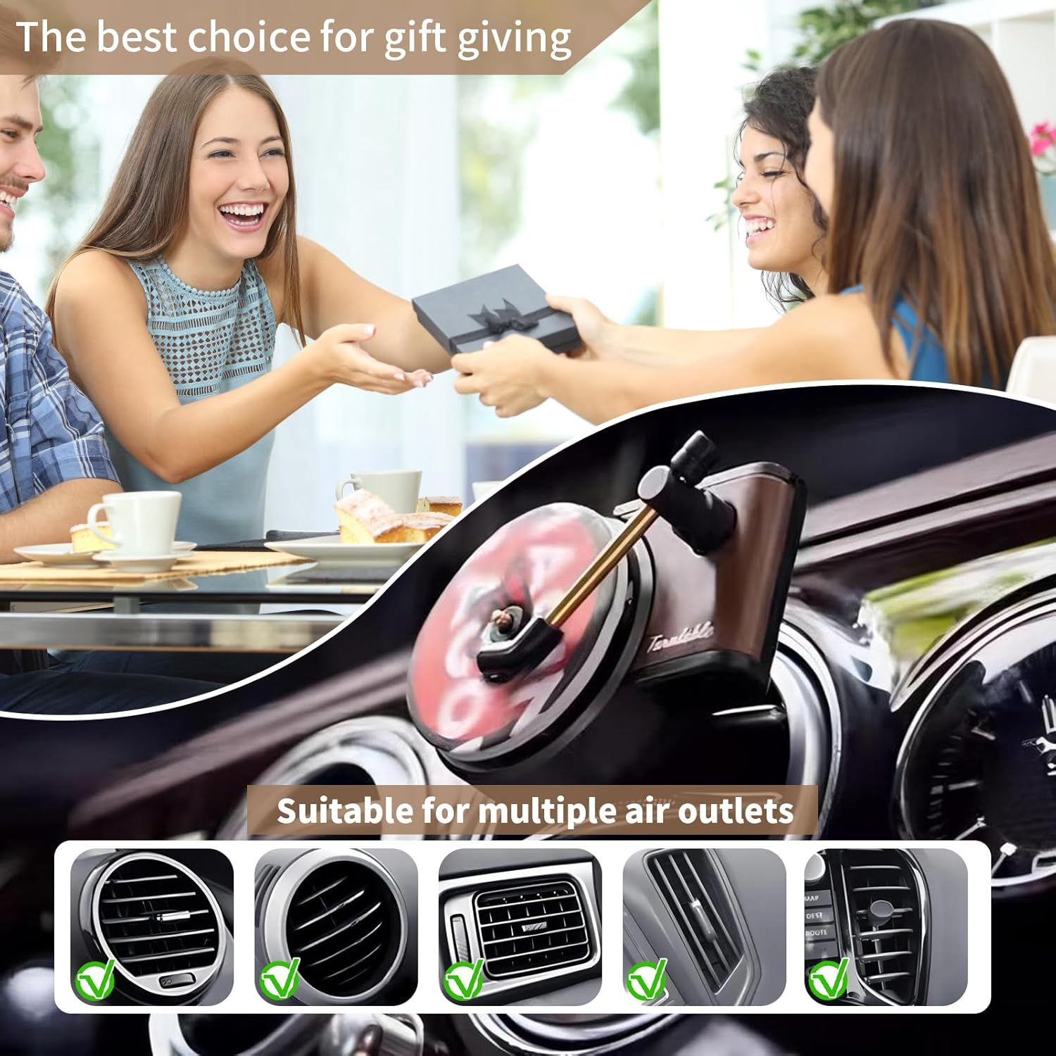 12 PCS Car Air Fresheners for Taylor'S Album, Car Air Fresheners with Record Play Vent Clip for Gift, Car Player Air Diffuser, Turntable Air Freshener Album Cover, Freshener Set for Car Accessories image number 5