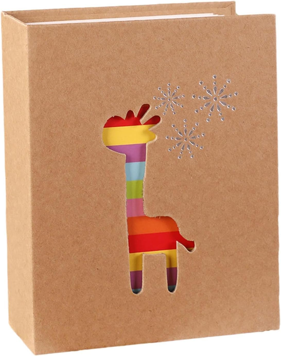 JZS Baby Photo Albums, Baby Memory Book, 6-Inch Photo Album with Kraft Paper Cover