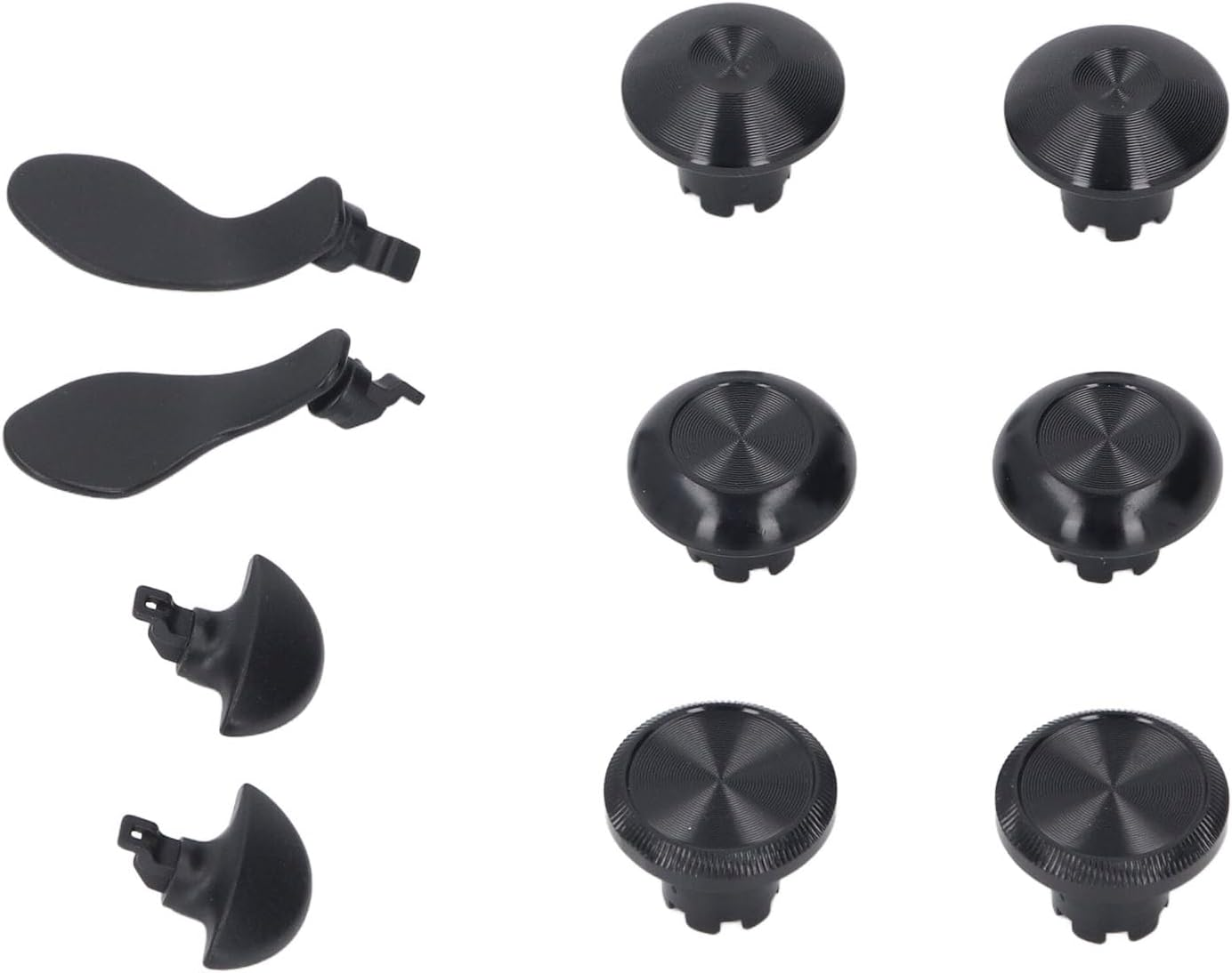 Metal Thumbsticks for PS 5 Edge Controller, 6Pcs Metal Joystick Caps + 4Pcs Metal Back Paddles, Interchangeable Analog Stick Joystick Caps with Paddles for PS 5 Edge Controller