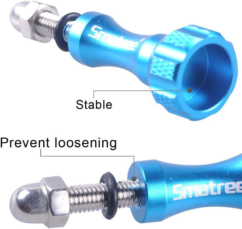 Smatree 3Pcs Long Aluminum Thumbscrew Set + Wrench Compatible for Gopro 13,12,11,10,9, 8,7,6, 5, 4, 3+, Gopro MAX, Gopro 2018,DJI OSMO Action Cameras image number 2