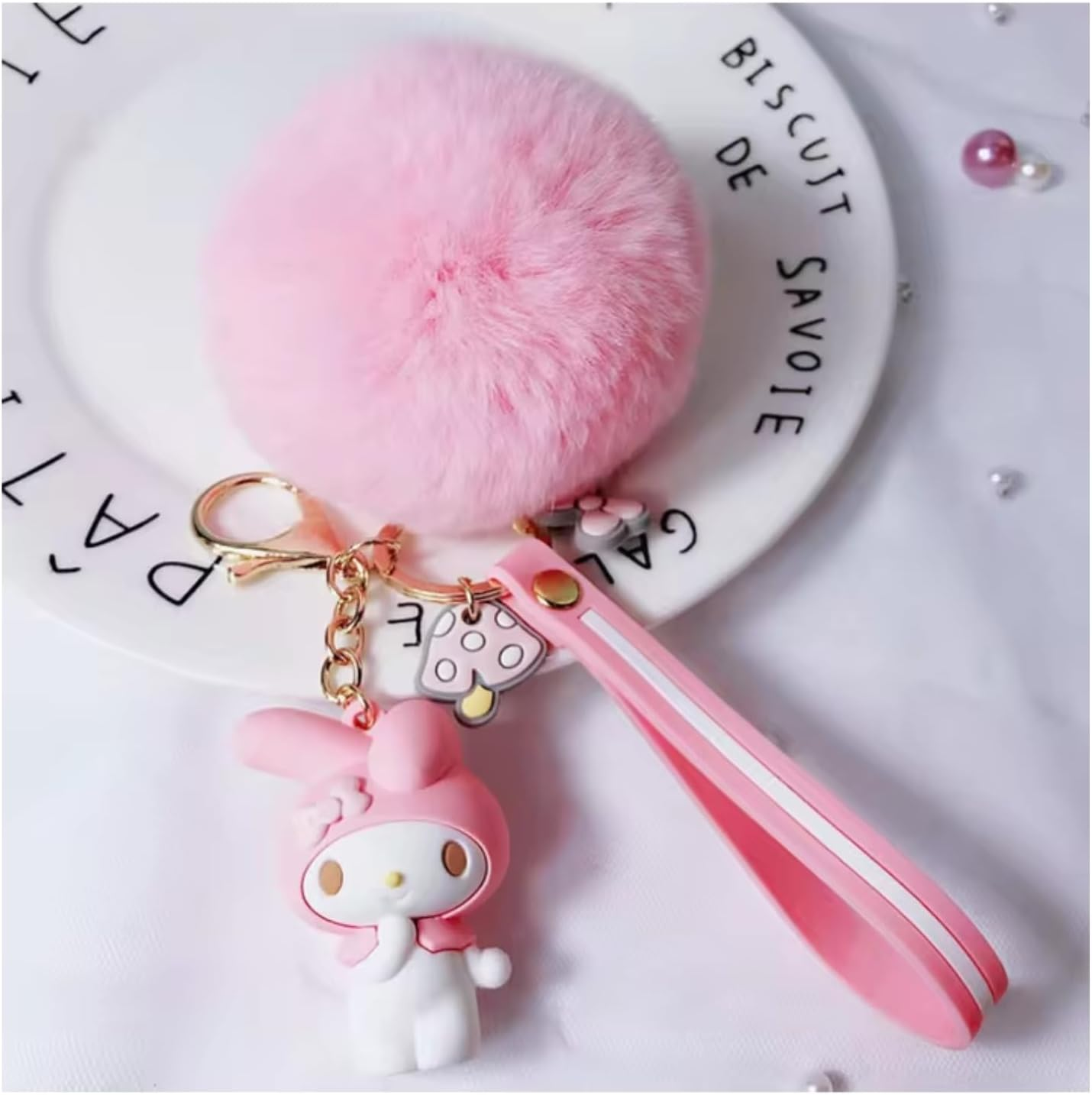 2Pcs Cute Cartoon Keychains for Girls Boys, Pendant Key Accessories, Cool Kawaii Key Ring Purse Backpack,Key Chain Wristlet Car Charms ( image number 3