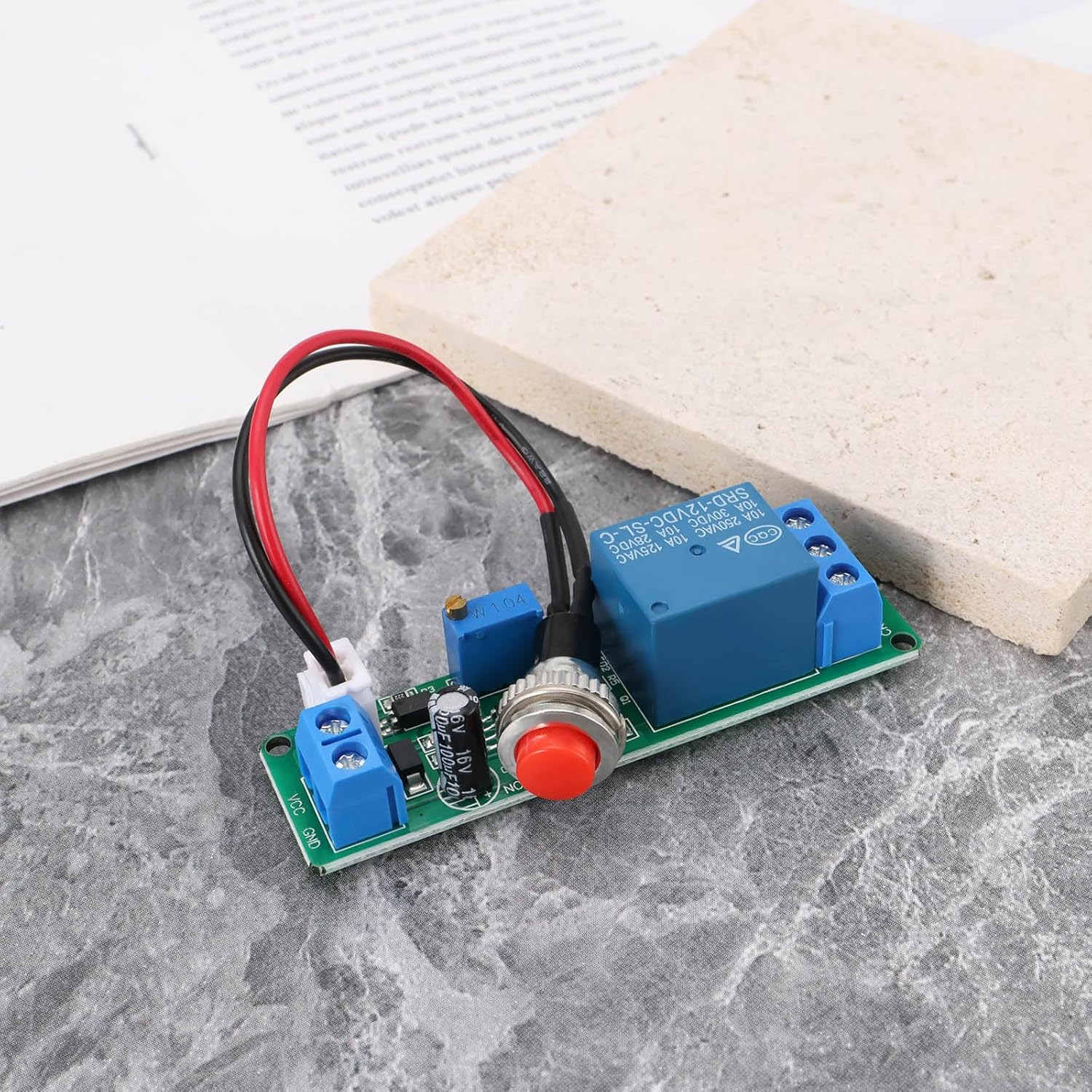 Emsea 2Pcs DC 12V Adjustable Timer Delay Turn off Module 1~10S Timing Relay for Robot Intelligent Product Development Automation Equipment PLC Development image number 6