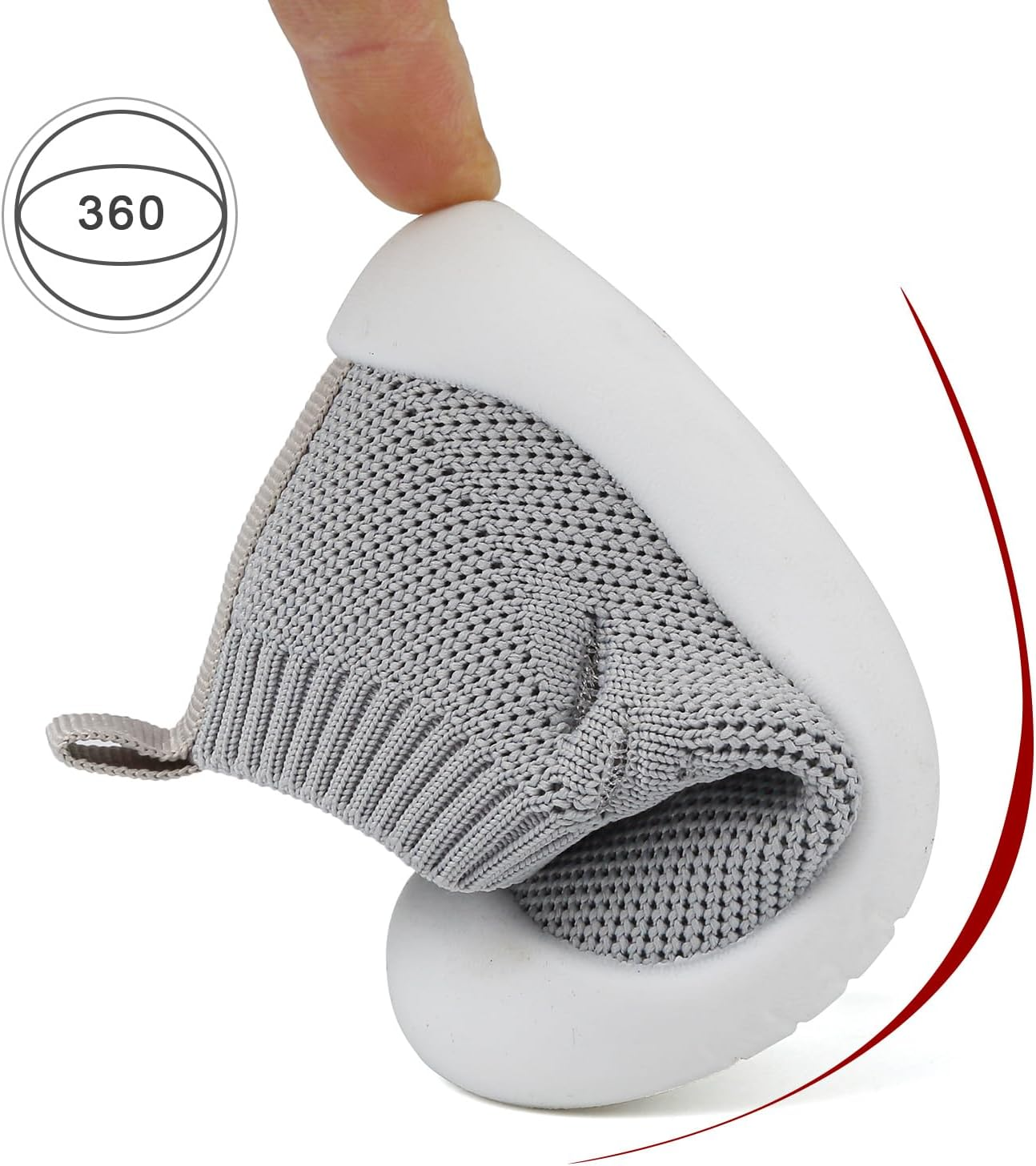 Baby First Walking Shoes Toddler Infant Boys Girls Baby Sneakers Breathable Non-Slip Indoor Floor Baby Sock Slipper with Soft Sole Cotton Mesh image number 6