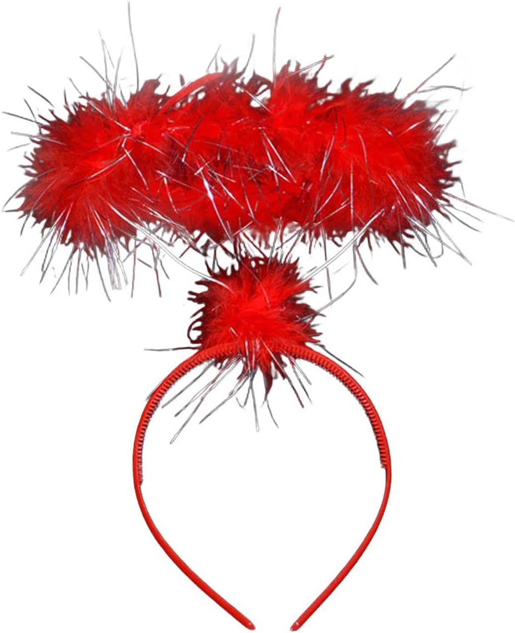 Ｓｉｍｈｏａ Red Angel Halo Headband, Hair Accessories, Angel Costume Accessories, Feather Halo Hairband for Party Teens image number 5