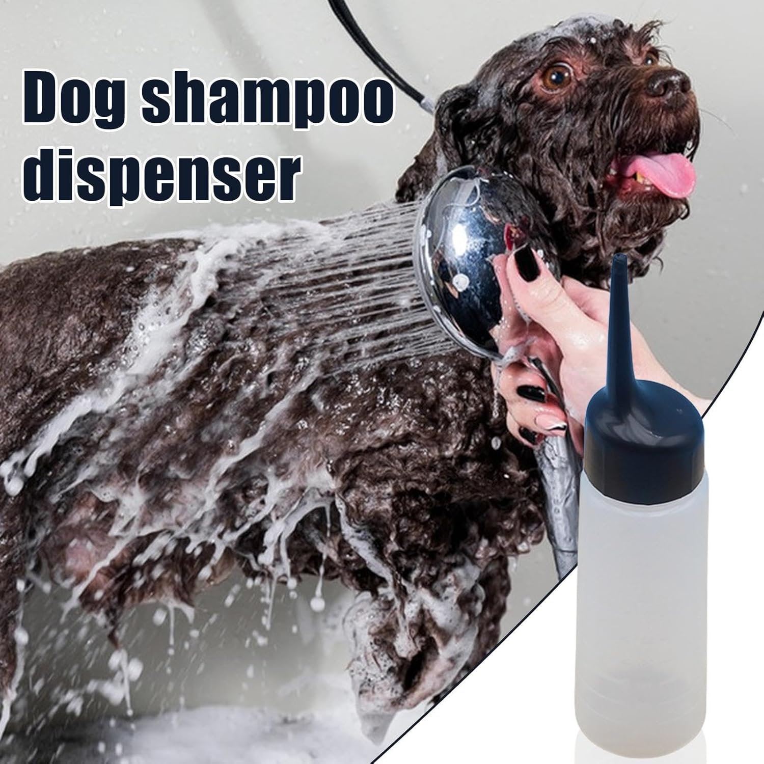 Shampoo Dilution Bottle | 150Ml Dispensing Pet Wash Bottle - Refillable Pet Shampoo Mixer, Squeeze Bottle, Multifunctional Pet Supplies for Cats, Children, Dogs, Adults image number 6