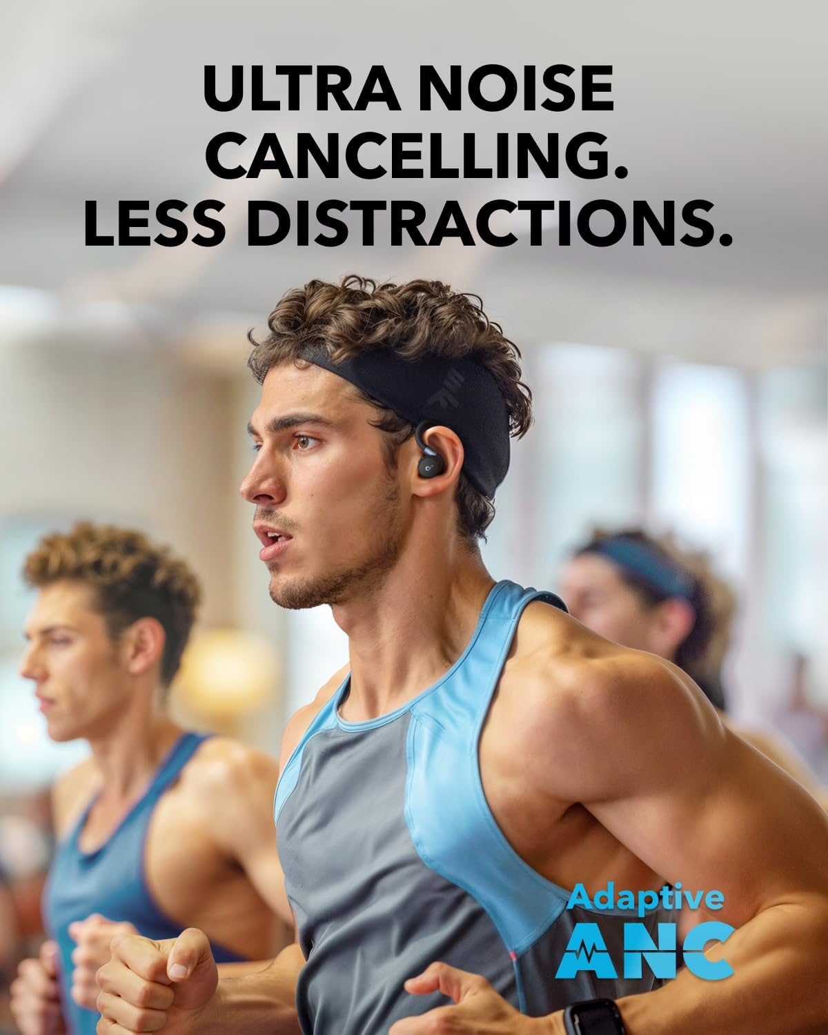 Soundcore Sport X20 by Anker, True-Wireless Workout Earbuds, Rotatable and Extendable Ear Hooks, Noise Cancelling, Deep Bass, IP68 Waterproof, Sweatproof, Dustproof, 48H Play, Sport Earbuds for Gym image number 3