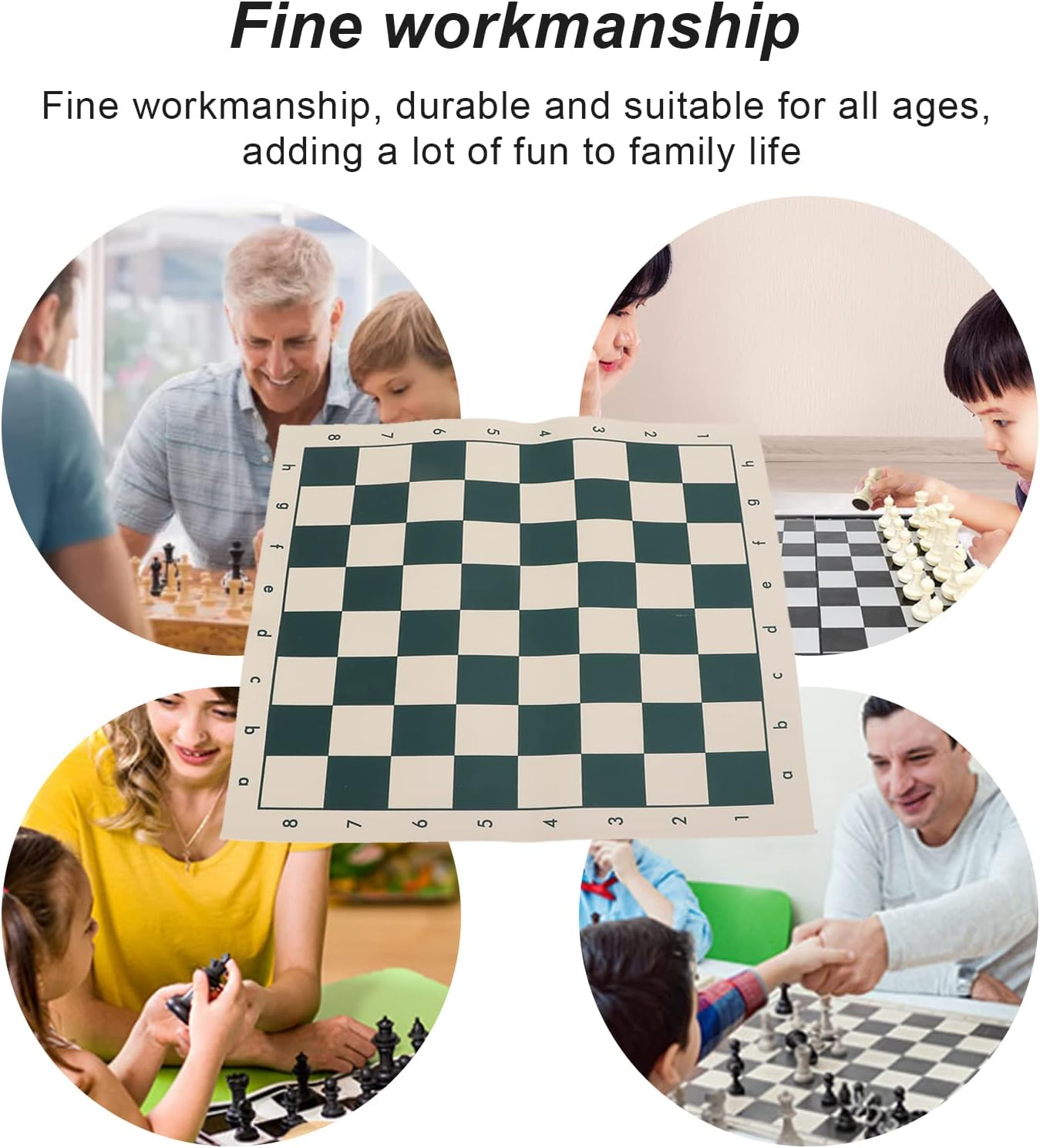 Chess Board, Flexible, Portable, Durable, Soft PVC, 2 Players, Age 6+ image number 1