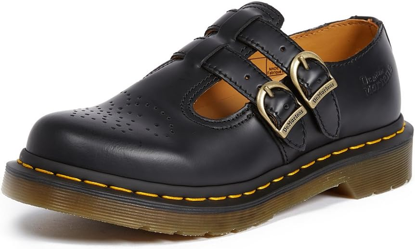 Dr. Martens 8065 Double Strap Mary Jane Shoes Flats Leather School Style Sandals image number 5