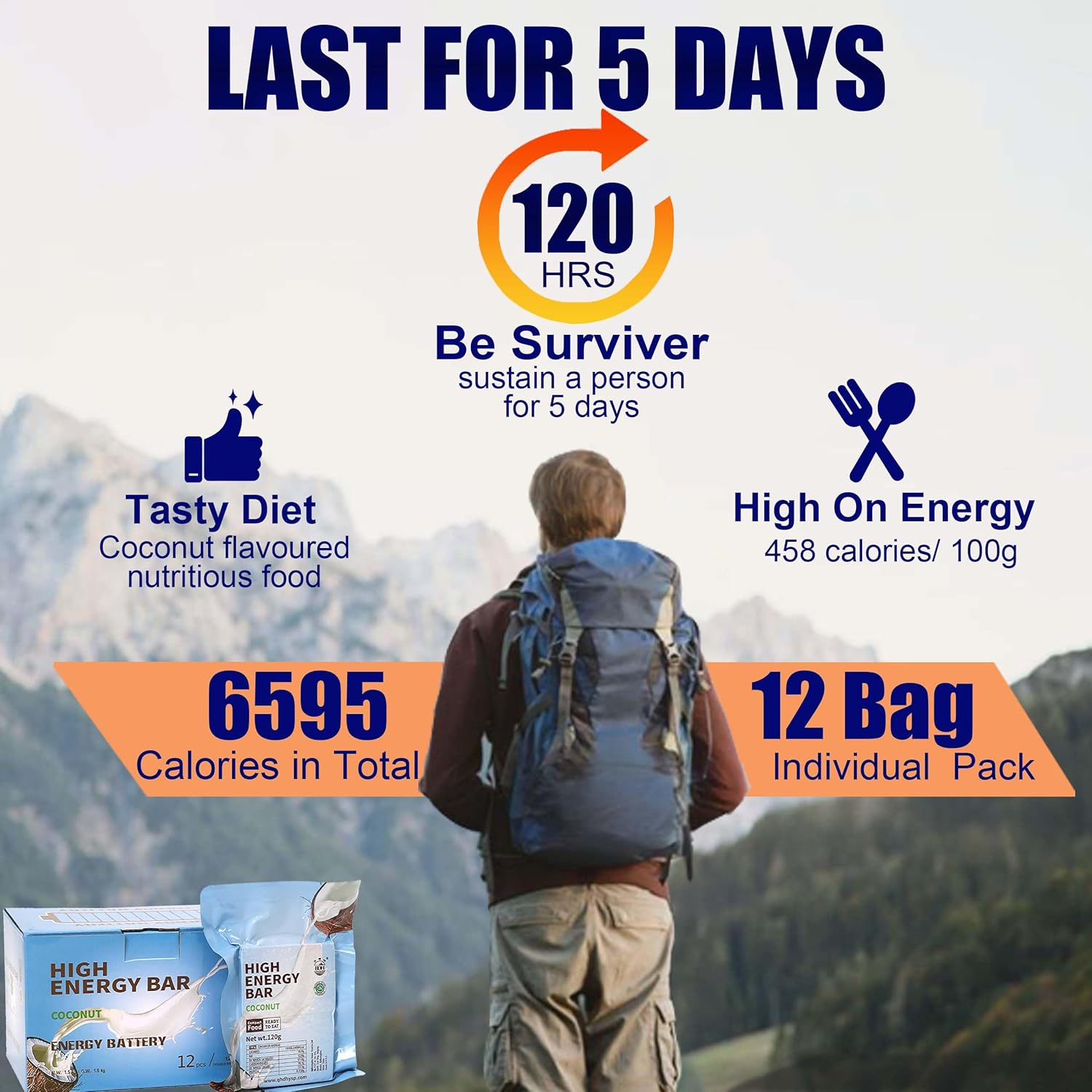 Mre Meals Military, 20 Years Shelf Life, Emergency Supplies for Disaster Preparedness image number 3