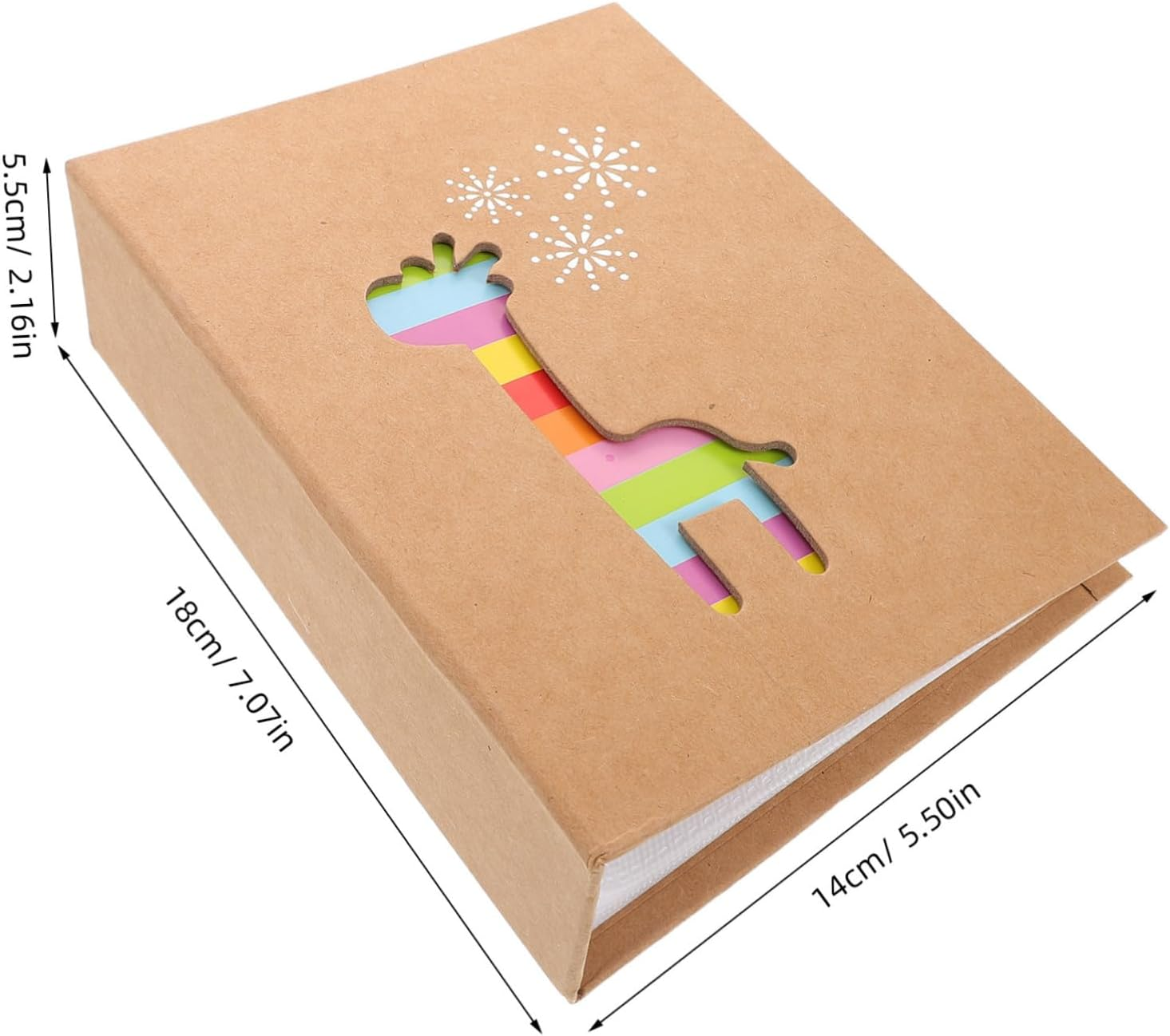 BELLIFFY Growth Memory Scrapbook Album Photo Capacity Kraft Picture Book for Showers and Birthday Celebrations Easy Photo Management and Insert Design image number 2