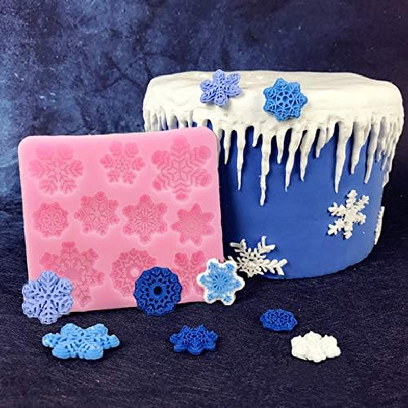 3 PCS Christmas Bell Snowflake Gingerbread Man for DIY Cake Fondant Baking Biscuit 3D Chocolates Hard Candies Drop Glue Decor Silicone Mold Tool image number 5