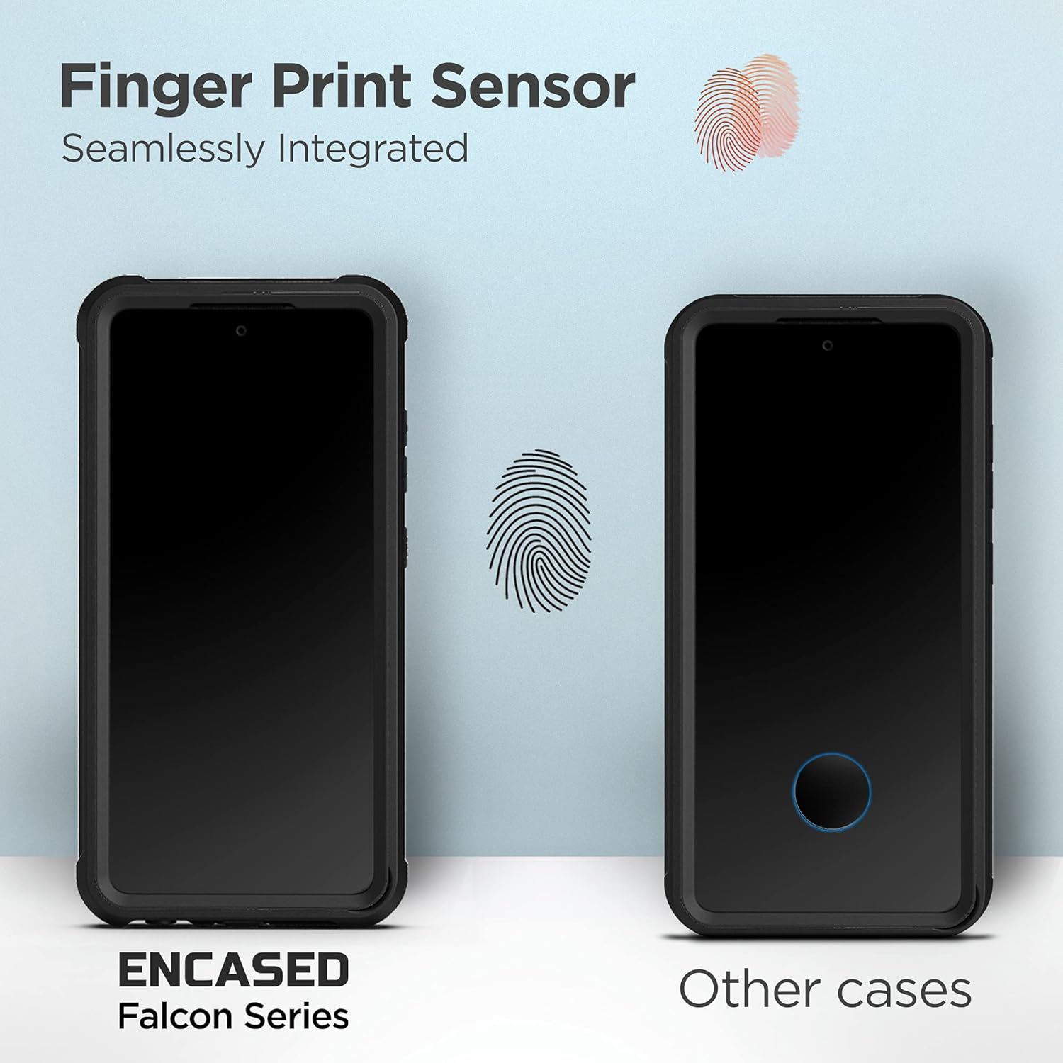 Encased Protective Case for Samsung Galaxy A35 5G with Screen Protector, [Heavy Duty] Shockproof Rugged Full-Body Cover (Matte Black) (A52) image number 6