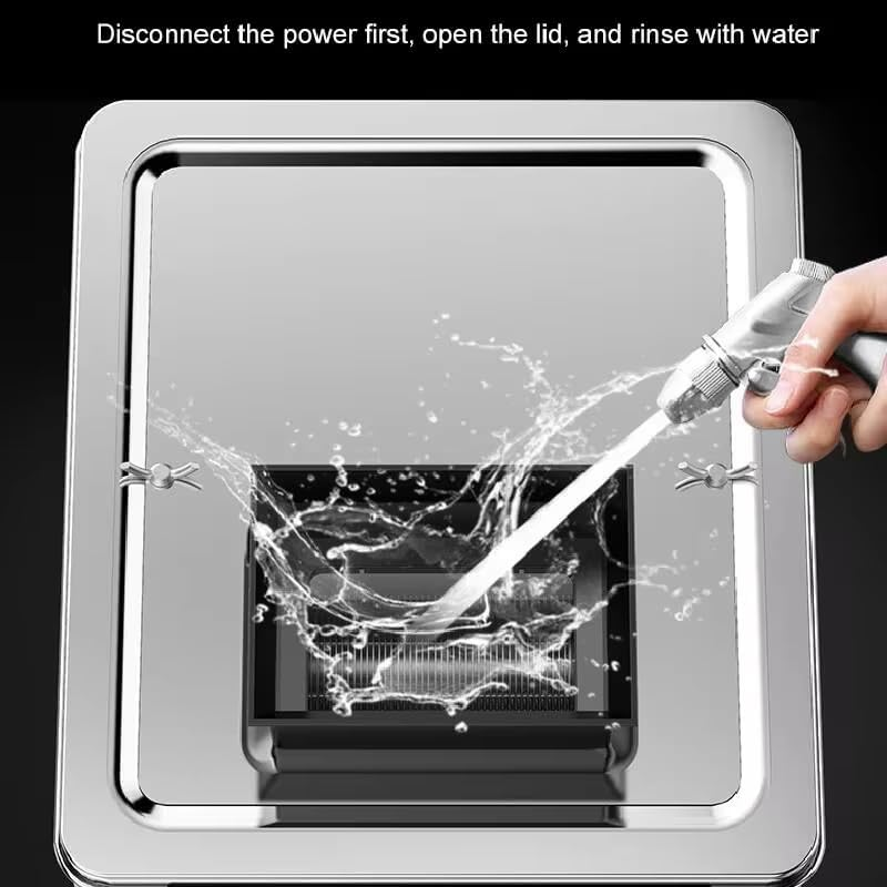 Commercial Meat Cutter Machine, 850W Electric Stainless Steel Meat Cutter Machine, Easy to Clean, Stainless Steel Automatic Vegetable Chopper for Household, Commercial image number 1