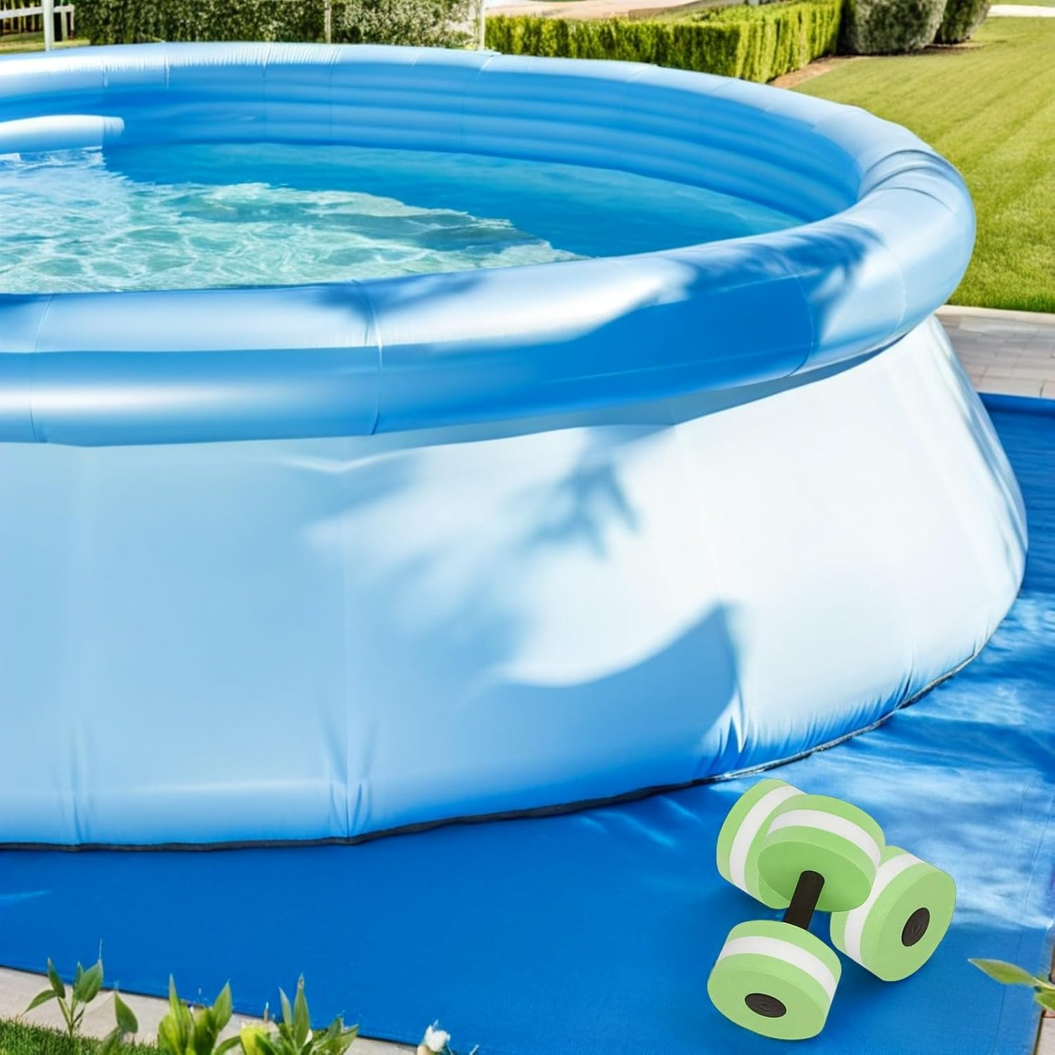 JOINPAYA Water Dumbbells for Pool Aquatic Exercise Eva Resistance Barbells for Water Aerobics Fitness Workouts