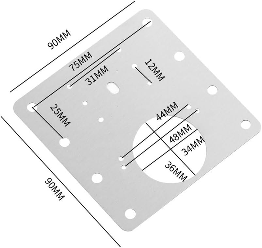 8 PCS Hinge Repair Plate,Stainless Steel Fix the Hinge Side Plate Repair Piece with Mounting Screws for Wood,Kitchen,Cabinet Door,Furniture, Shelves image number 1