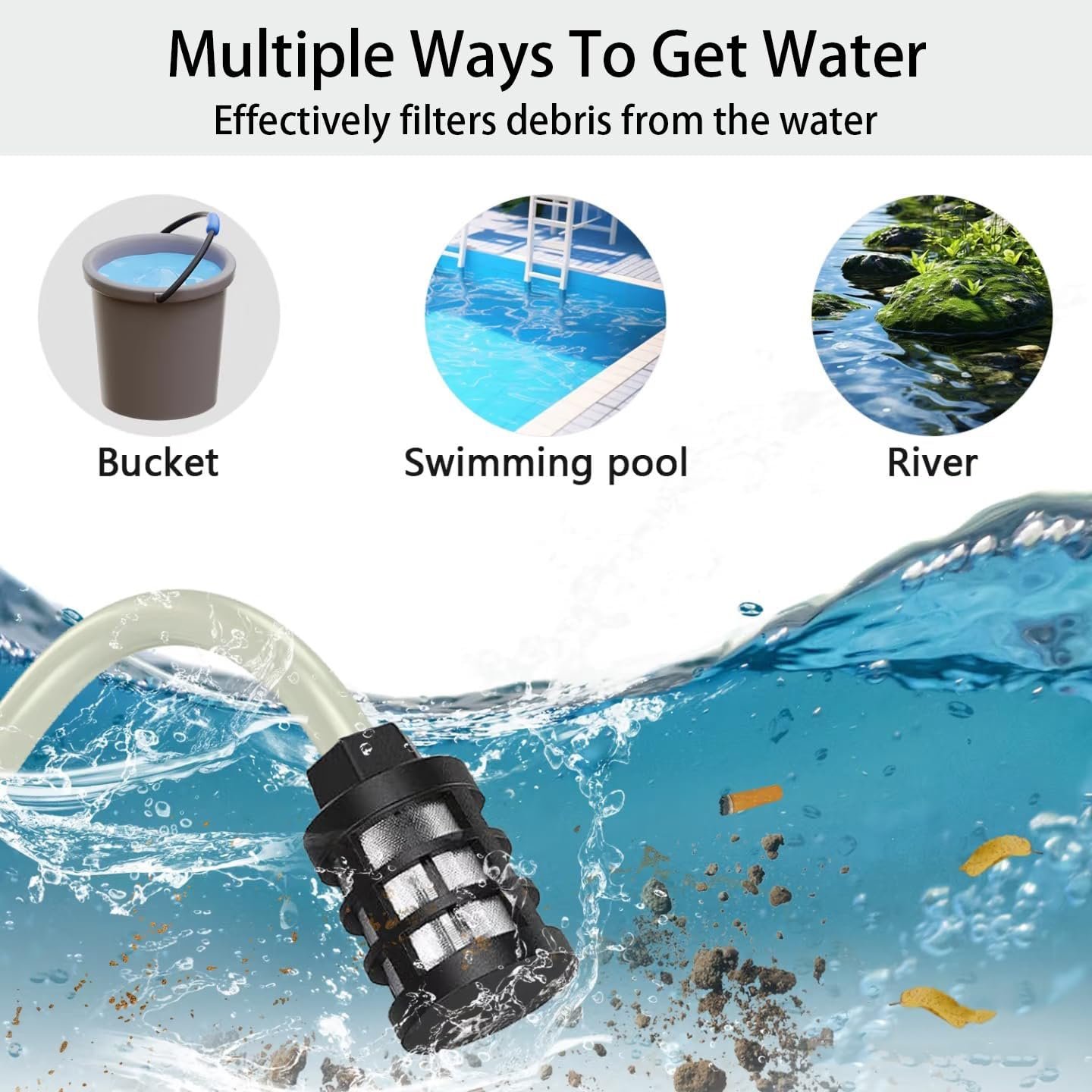 Cordless Pressure Washer, 6-In-1 Nozzle Portable High Pressure Washer Gun Handheld, Long Lasting Power Battery Cordless Pressure Washer for Car/Floor/Patio/Window Cleaning Jet Waher image number 5