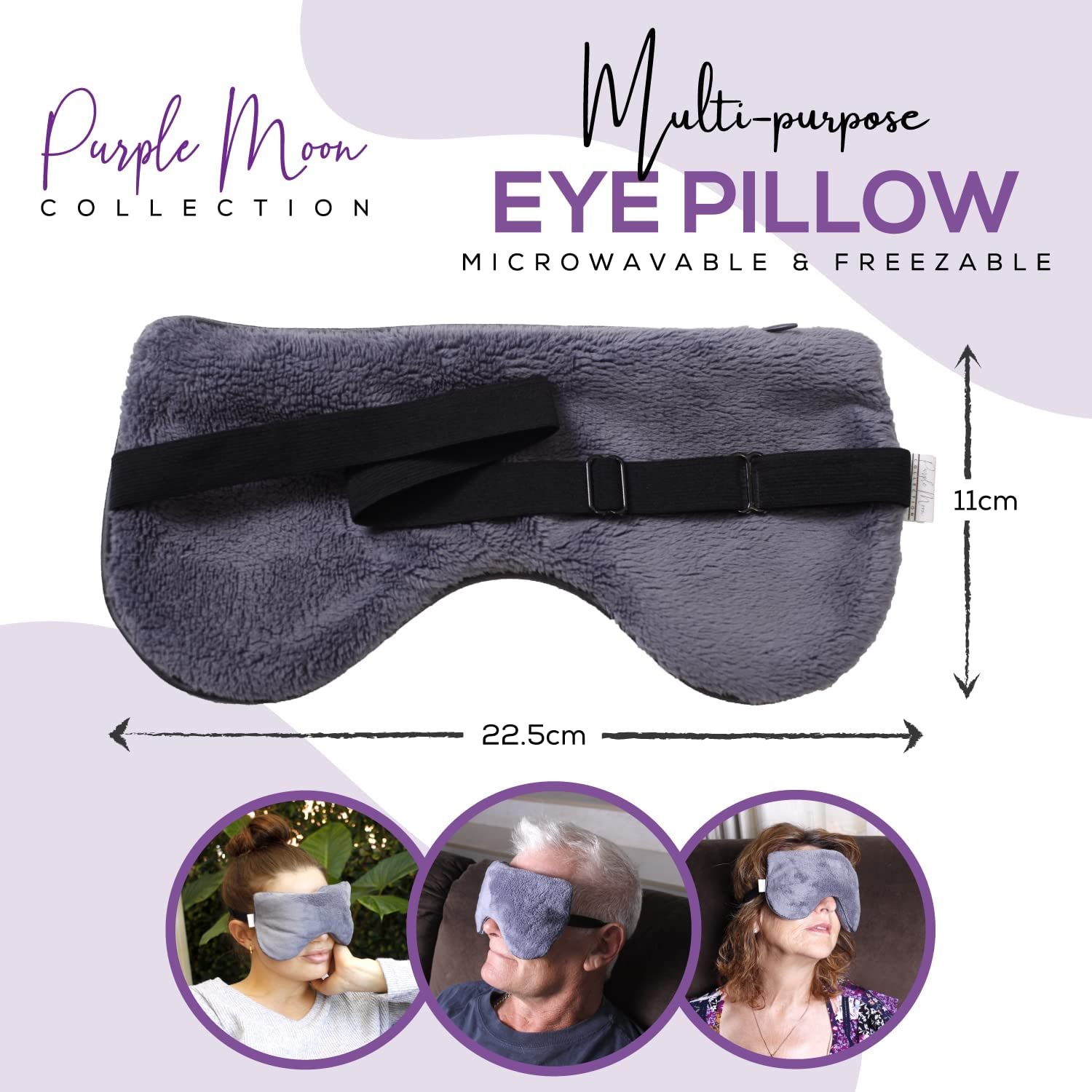 Heated Eye Mask for Dry Eyes Relief, Blepharitis Stye Eye Treatment - Sleep Mask, Dry Eye Therapy Mask, Sleeping Microwavable Moist Heat Pack, Heated Compress - Hot Weighted Warm Compress Heating Pad image number 2