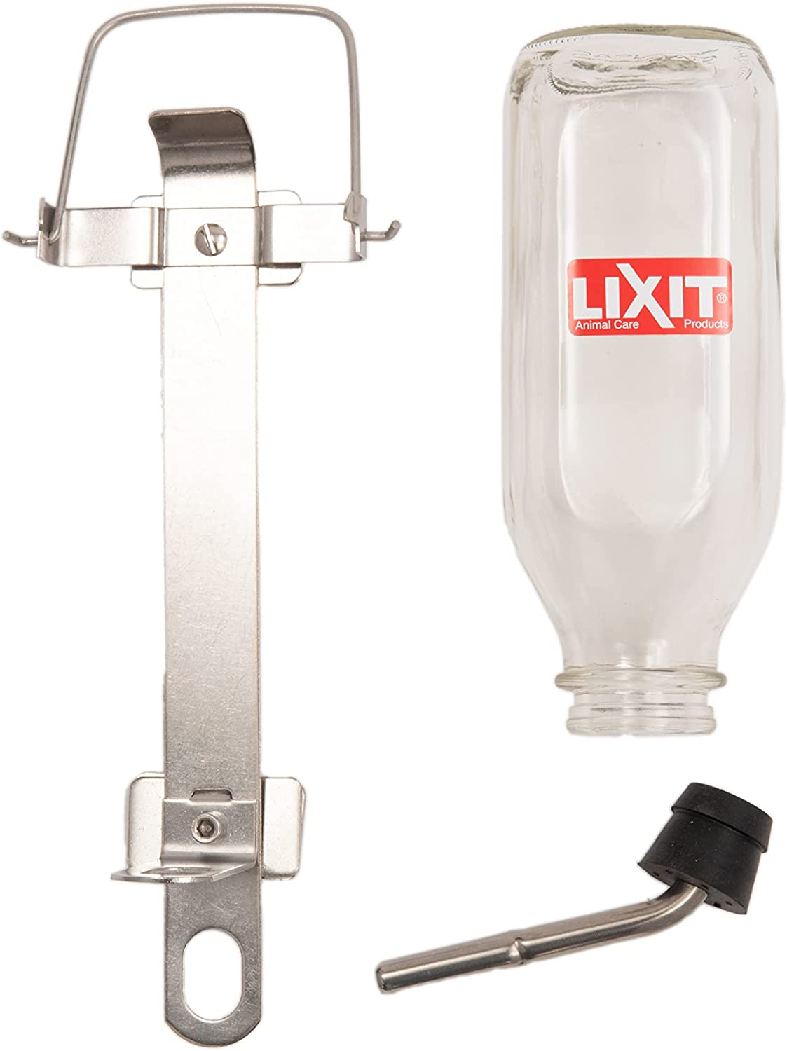 Lixit Heavy Duty Deluxe Glass Water Bottles for Birds, Dogs and Small Animals. (32Oz Medium Tube) image number 3