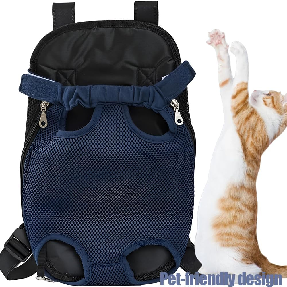 Pet Carrier Backpack, Breathable Mesh Fabric Drawstring, Dog Harness with Adjustable Shoulder Straps, Convenient to Carry, Outdoors, Walking, Travel, Outings, Pet Supplies, L image number 3