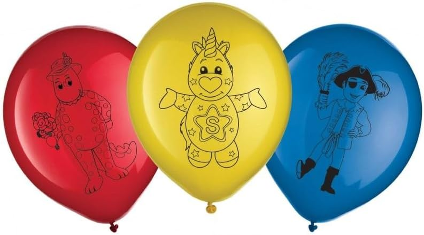 Amscan 1 X the Wiggles Party Latex Balloons, Size 30 Cm, Multicolor, Balloon, Birthday, Children, Unisex-Kids