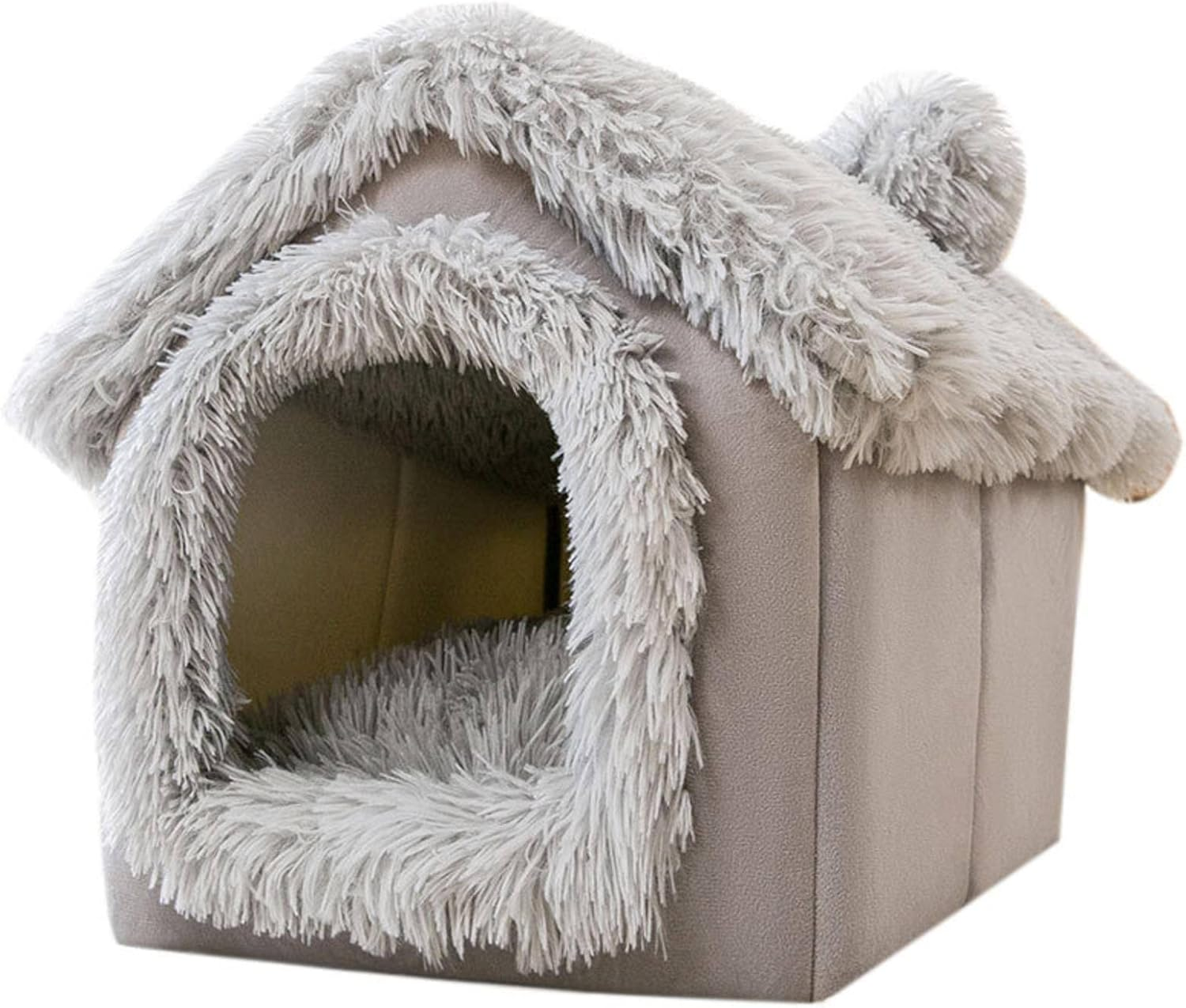 Winter Cat Nest Pet House Nest Fully Closed Warm Cat Villa Nest Small and Medium Sized Dog Nest Foldable Cat Bed Cat House image number 6
