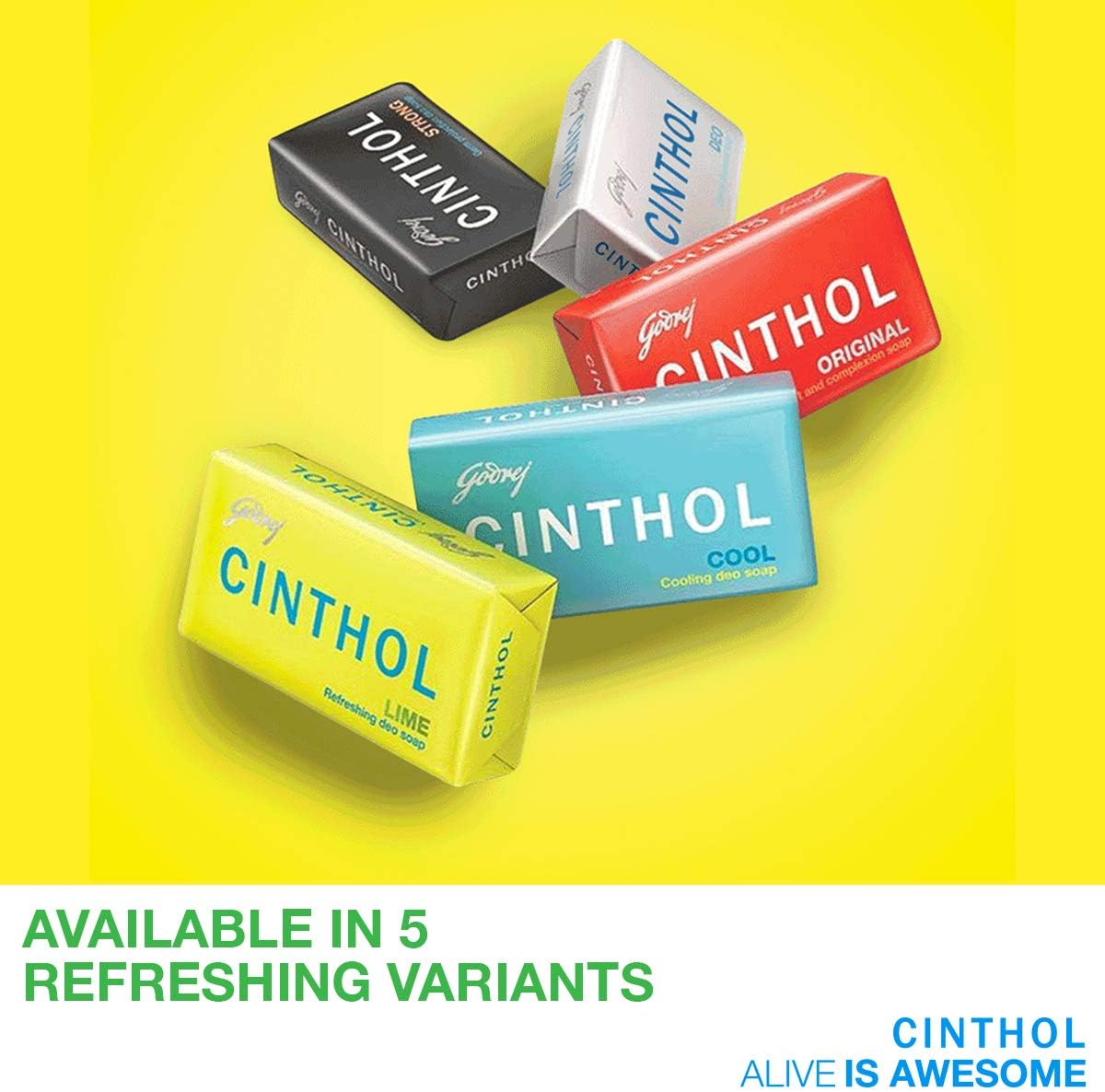 Cinthol Lime Soap, 100G (Pack of 4) with 100G Free image number 3