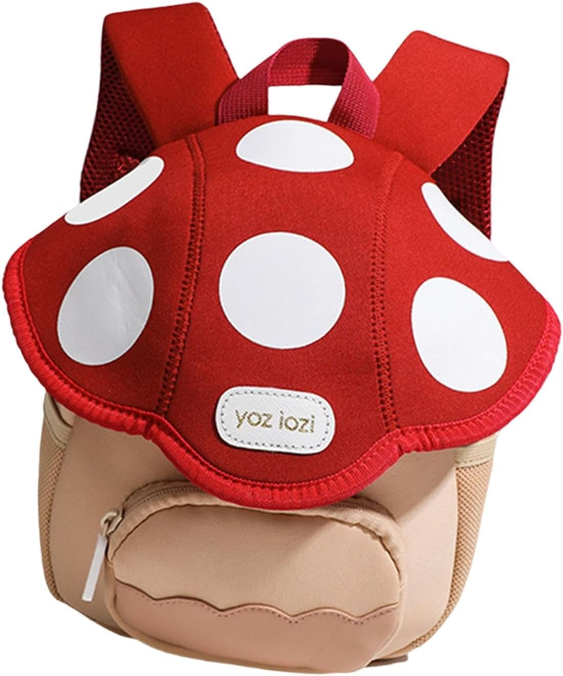 Mushroom Backpack Mini Travel Bag Novelty Outdoor Schoolbag for 3-6 Toddlers Green, 20X9X23Cm image number 4