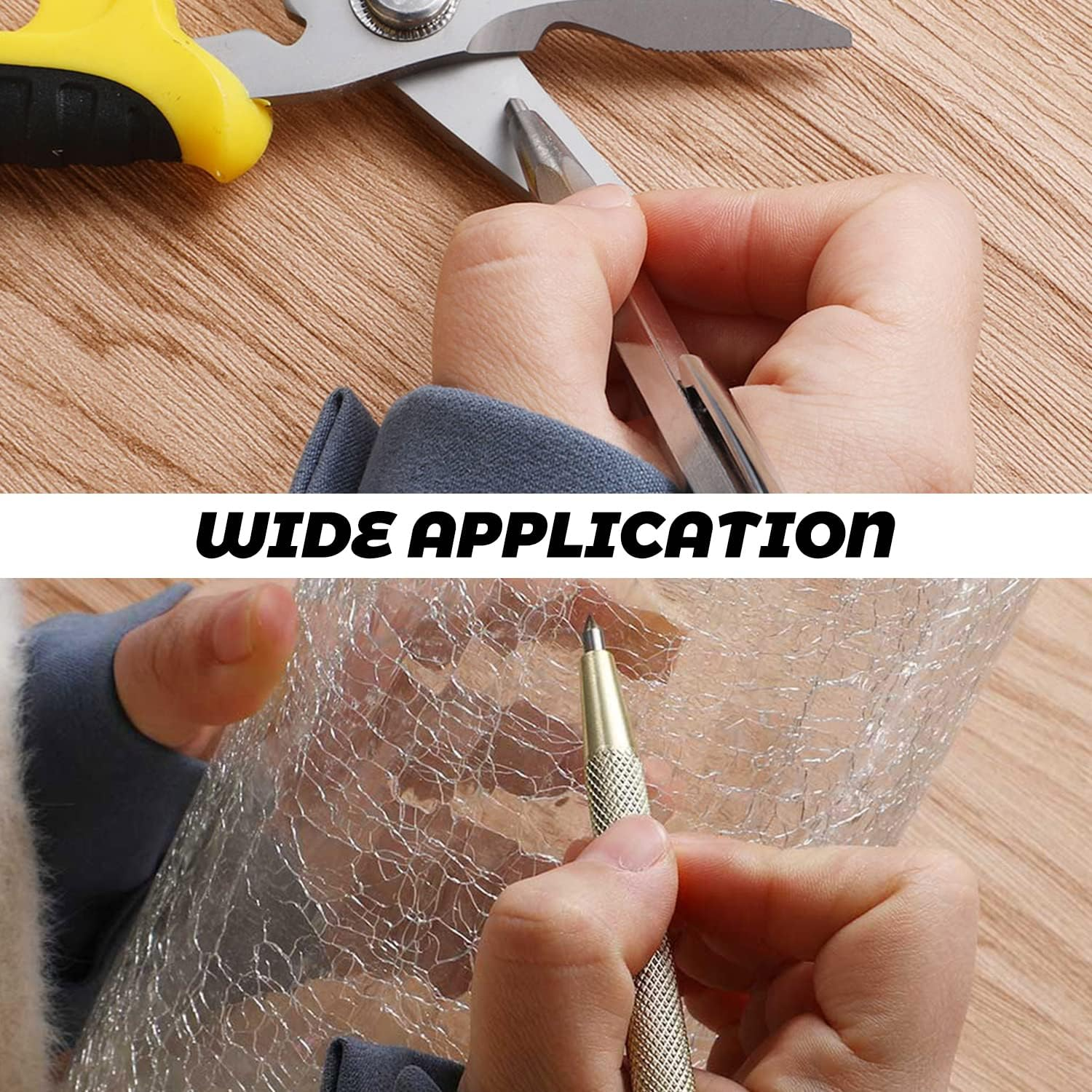 AVIDE Tungsten Carbide Tip Scriber, Metal Etching Pen Carve Engraver Scribe Tools for Stainless Steel, Ceramics, Glass, Metal Sheet and Gold/Welding(6 Pack) image number 3