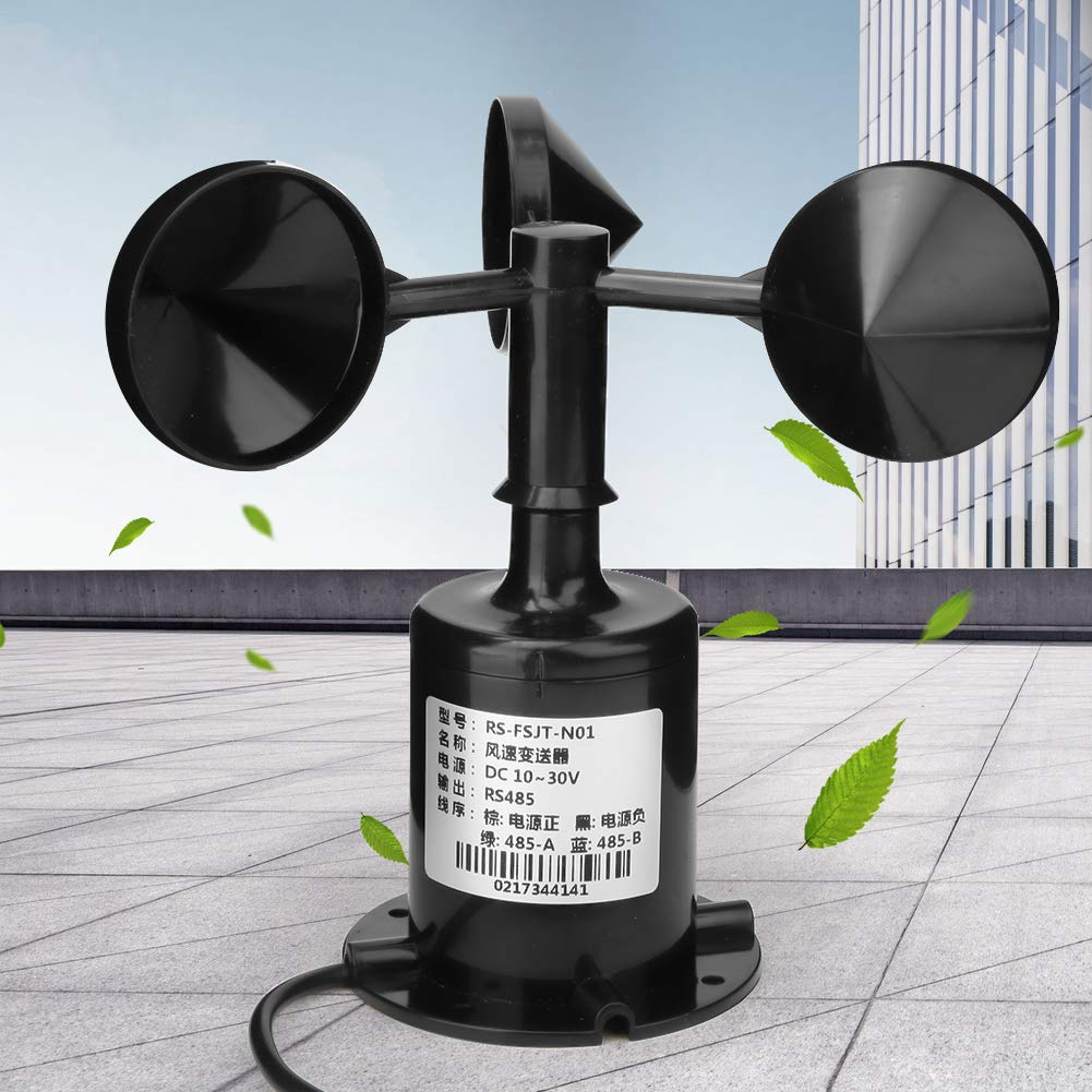 Fafeicy Wind Speed Sensor Transmitter 485 DC High Accuracy Anemometer 10~30V DC for Meteorological Monitoring Stations image number 3