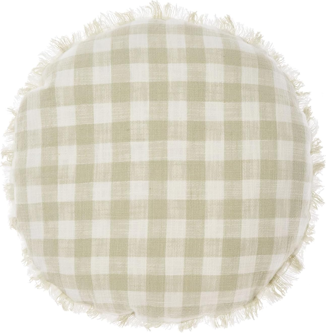 Linen House Tavola round Cushion, Gold, Size 45 Cm