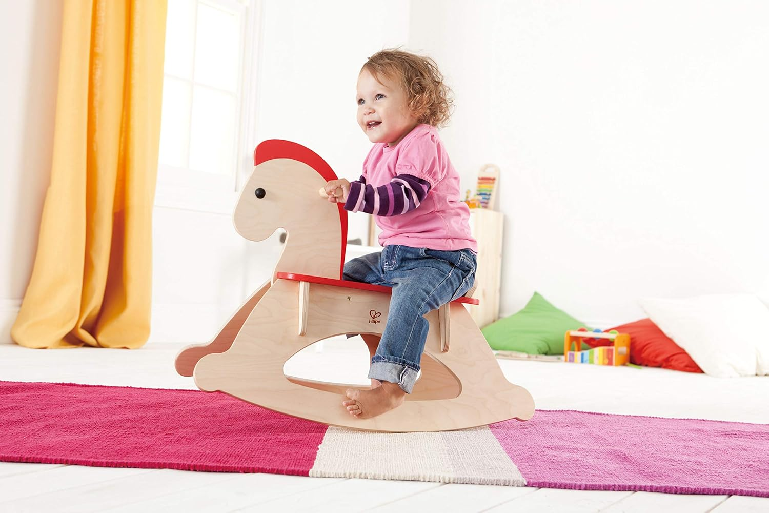 Hape Rock and Ride Kid'S Wooden Rocking Horse image number 3