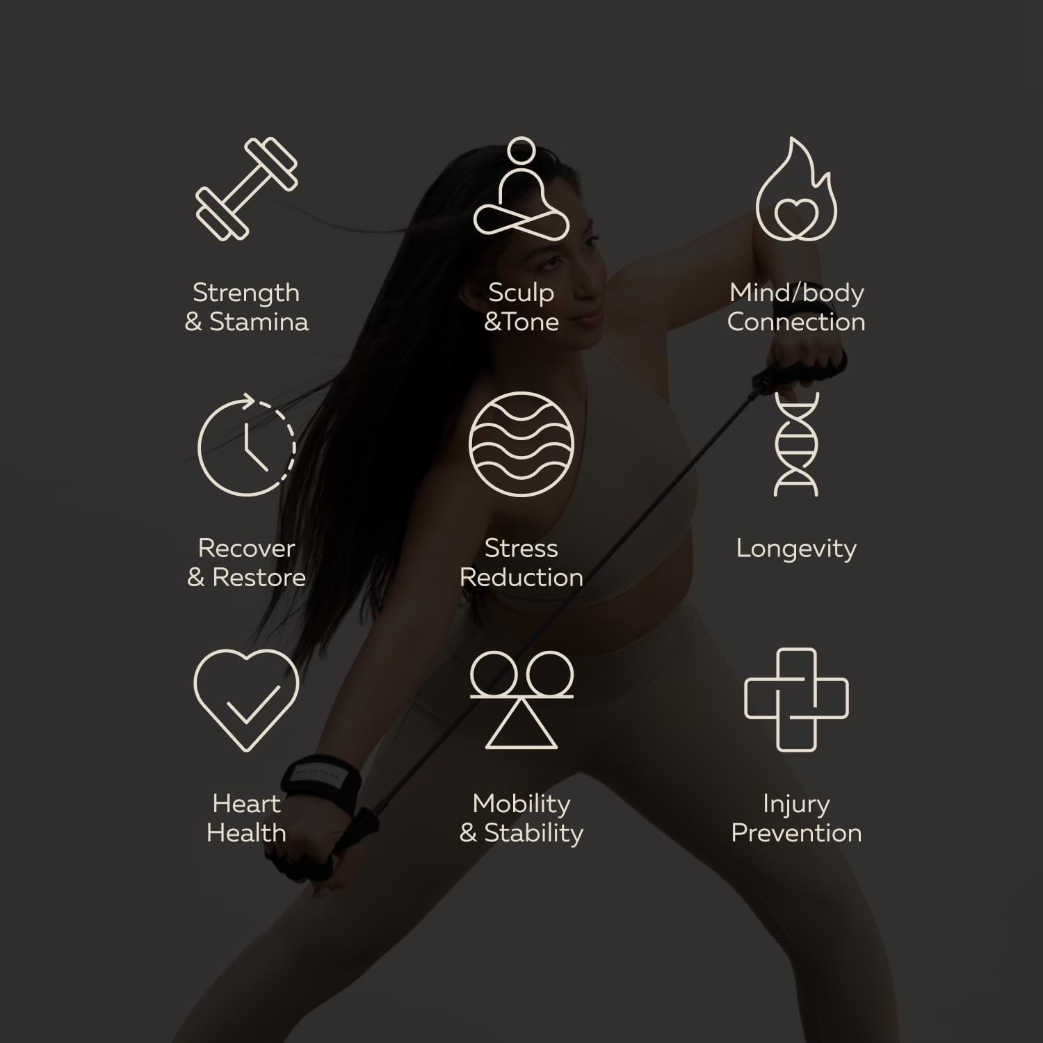 Pvolve P.Band Exercise Resistance Band - Home Workout Equipment to Exercise the Upper Body Including the Arms and Core image number 5